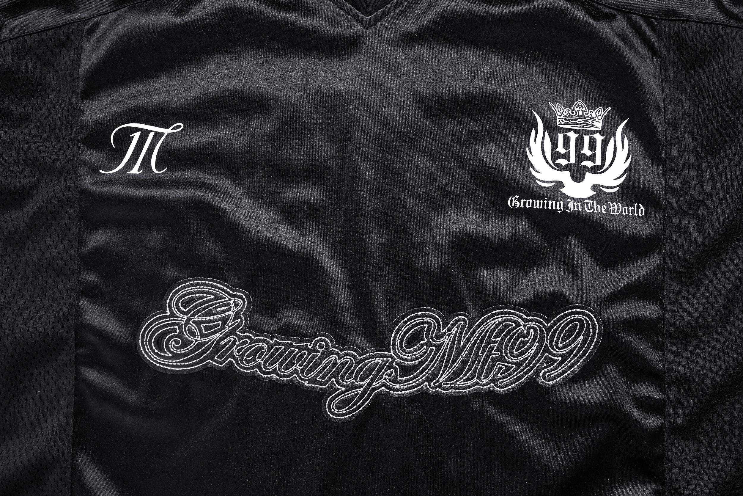 Omirad Studded 99 Varsity Long Sleeve Jersey | Streetwear