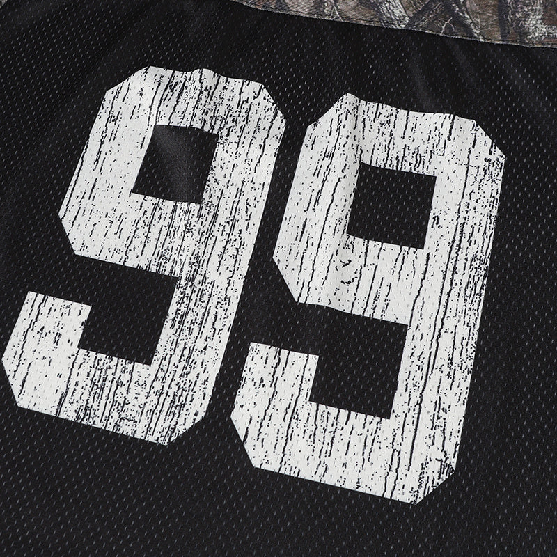 Camo Performance Football Jersey | Streetwear Varsity Style