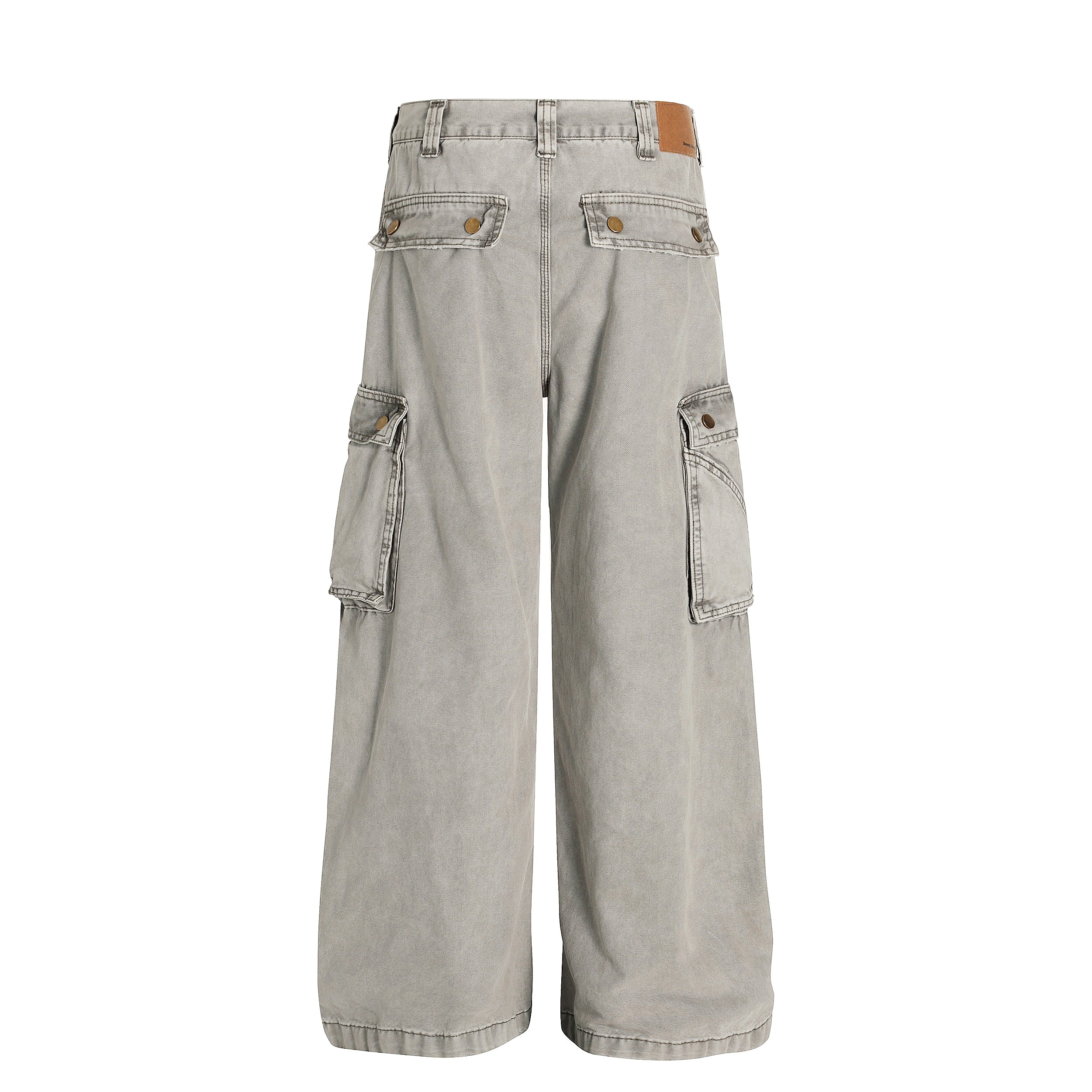 Omirad Vintage Washed Cargo Wide-Leg Pants | 100% Cotton