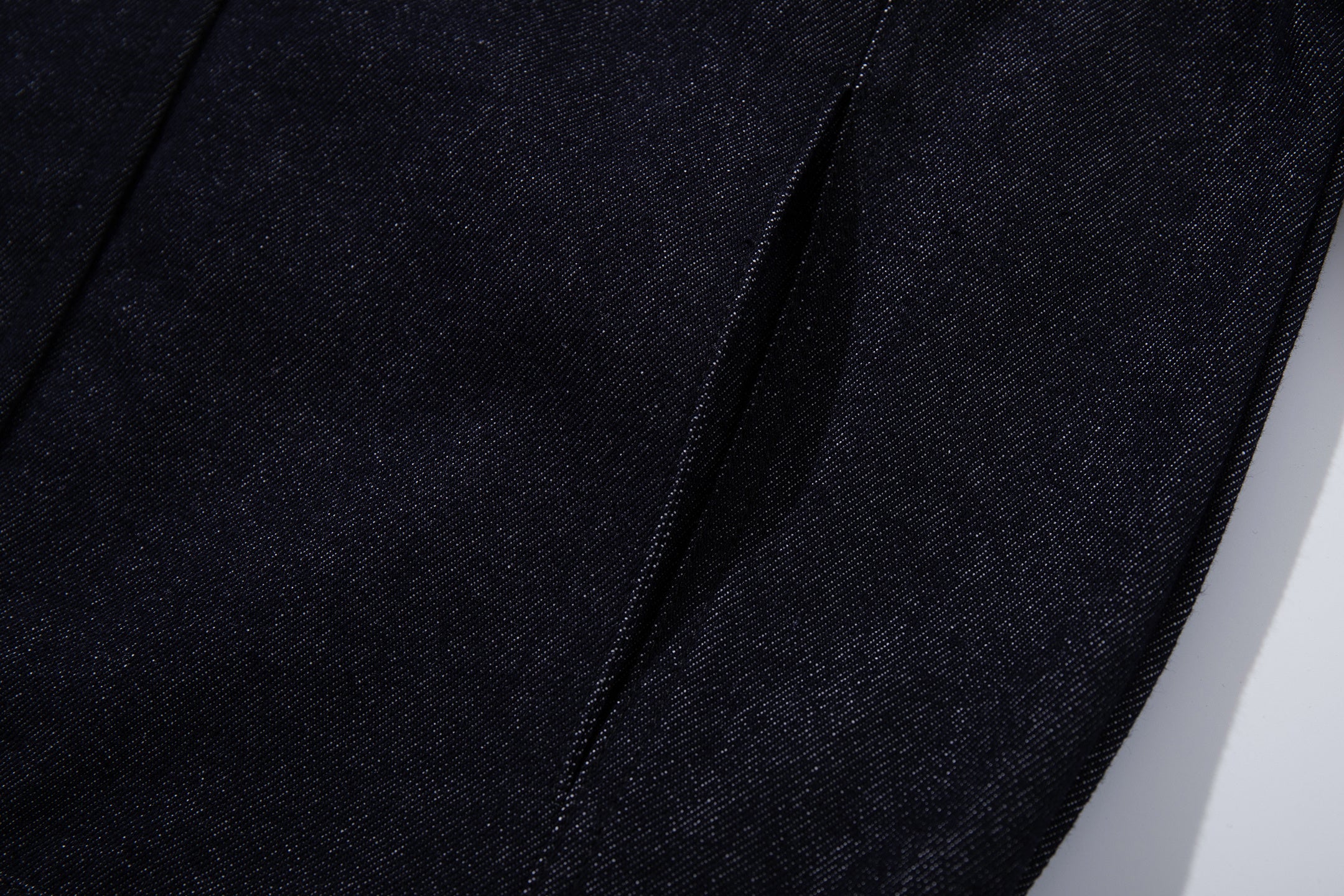 Men's Dark Indigo Denim Jacket with Metal Buckle Detail