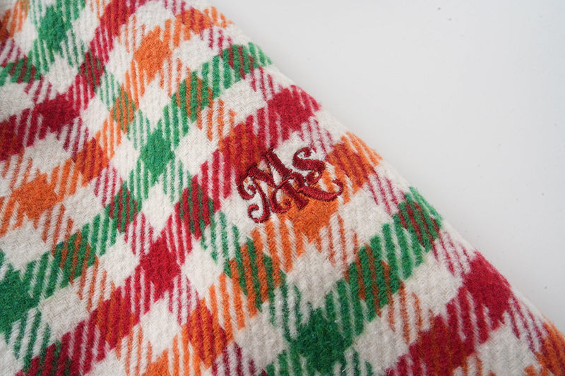 Vintage Plaid Wide-Leg Pants | Retro Multi-Color Check