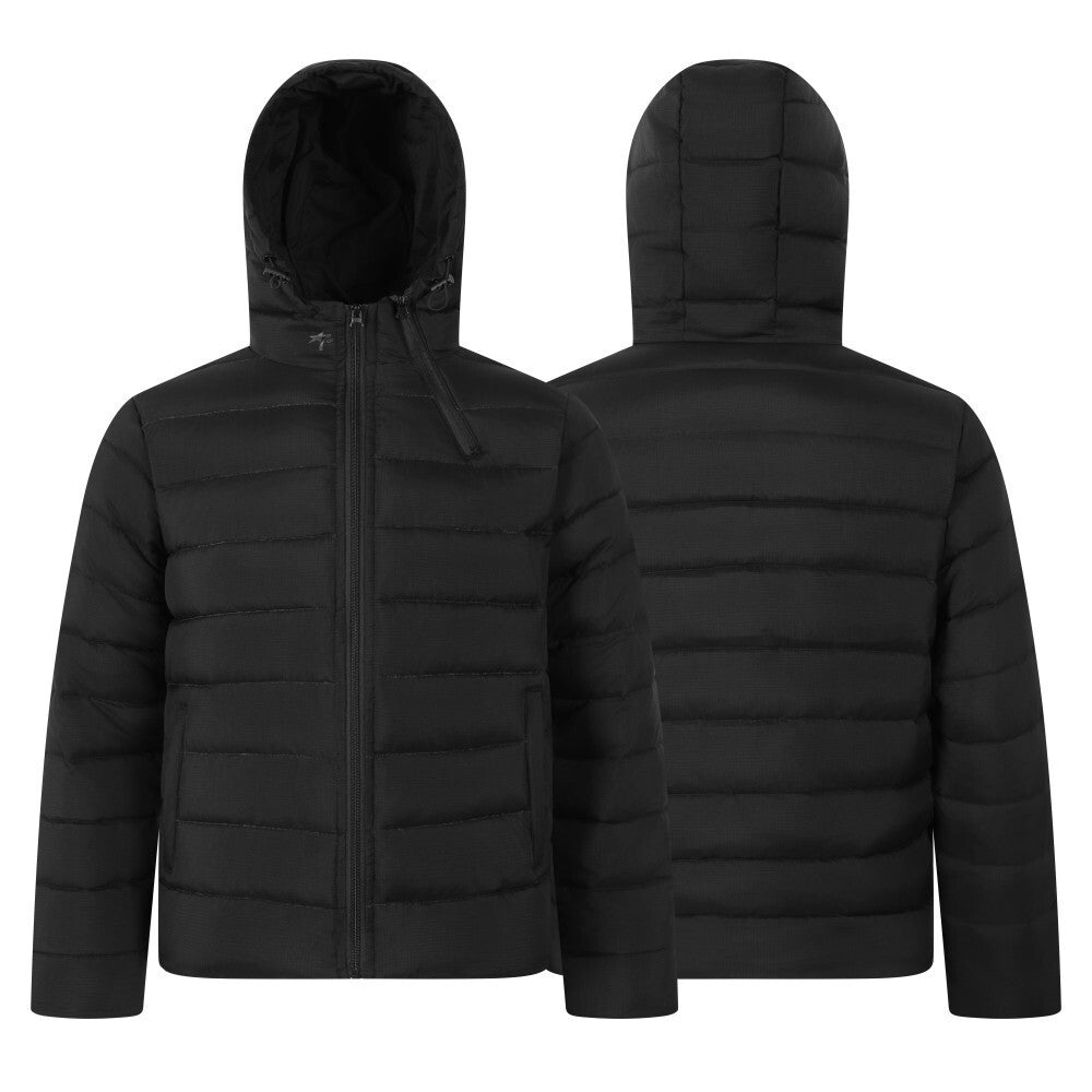 Omirad Minimalist Nylon Puffer Jacket with Hood