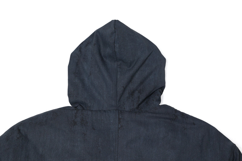 Omirad Frost-Fur Hooded Bomber Jacket | Cropped Streetwear