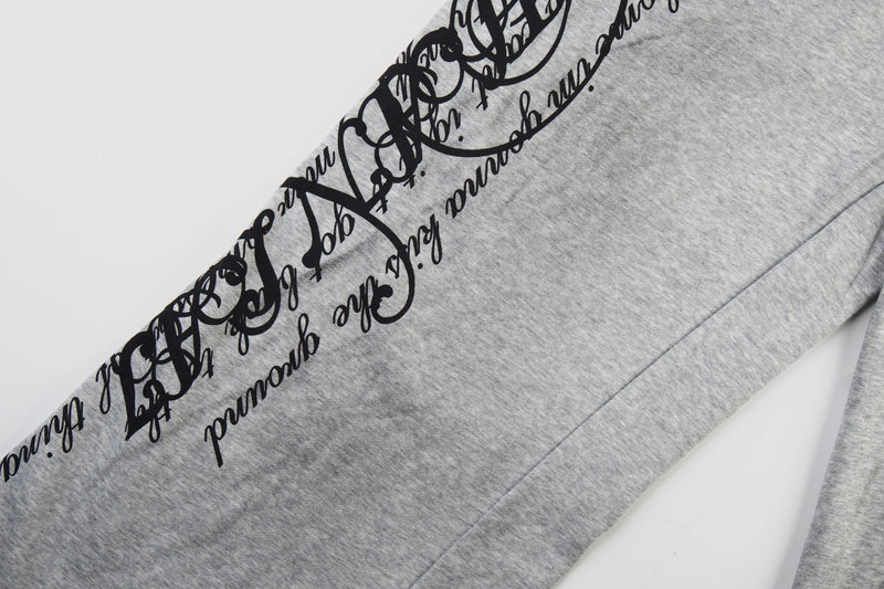 Script Graffiti Wide-Leg Sweatpants | Streetwear Joggers