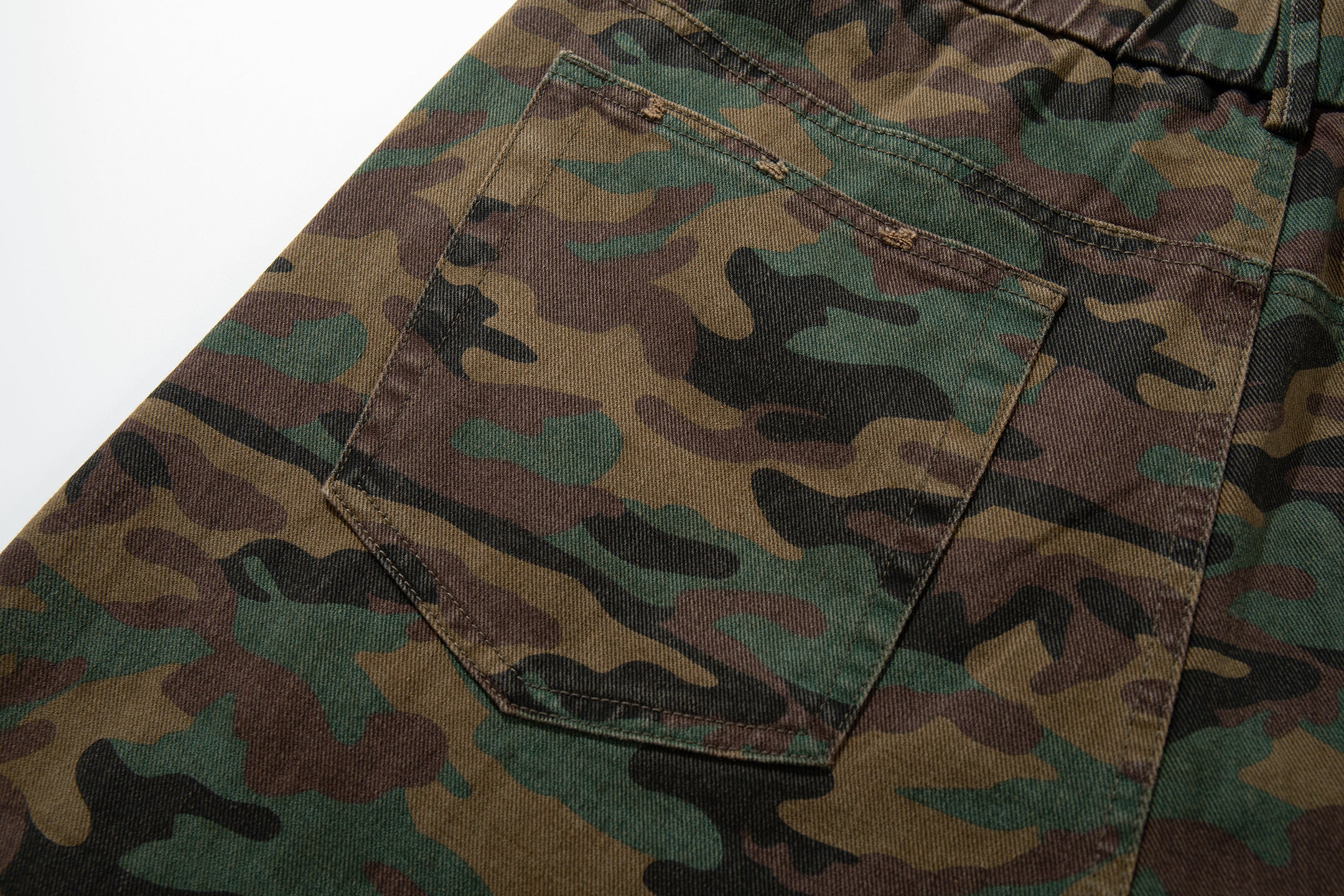 Camo Triple Stripe Wide-Leg Pants | Woodland Military