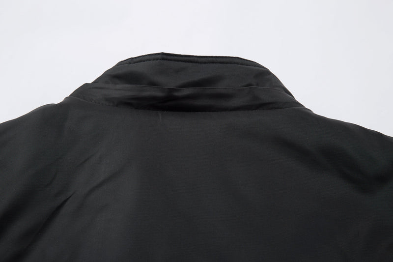 Omirad Toggle-Lock Faux Fur Hood Bomber Jacket | Black