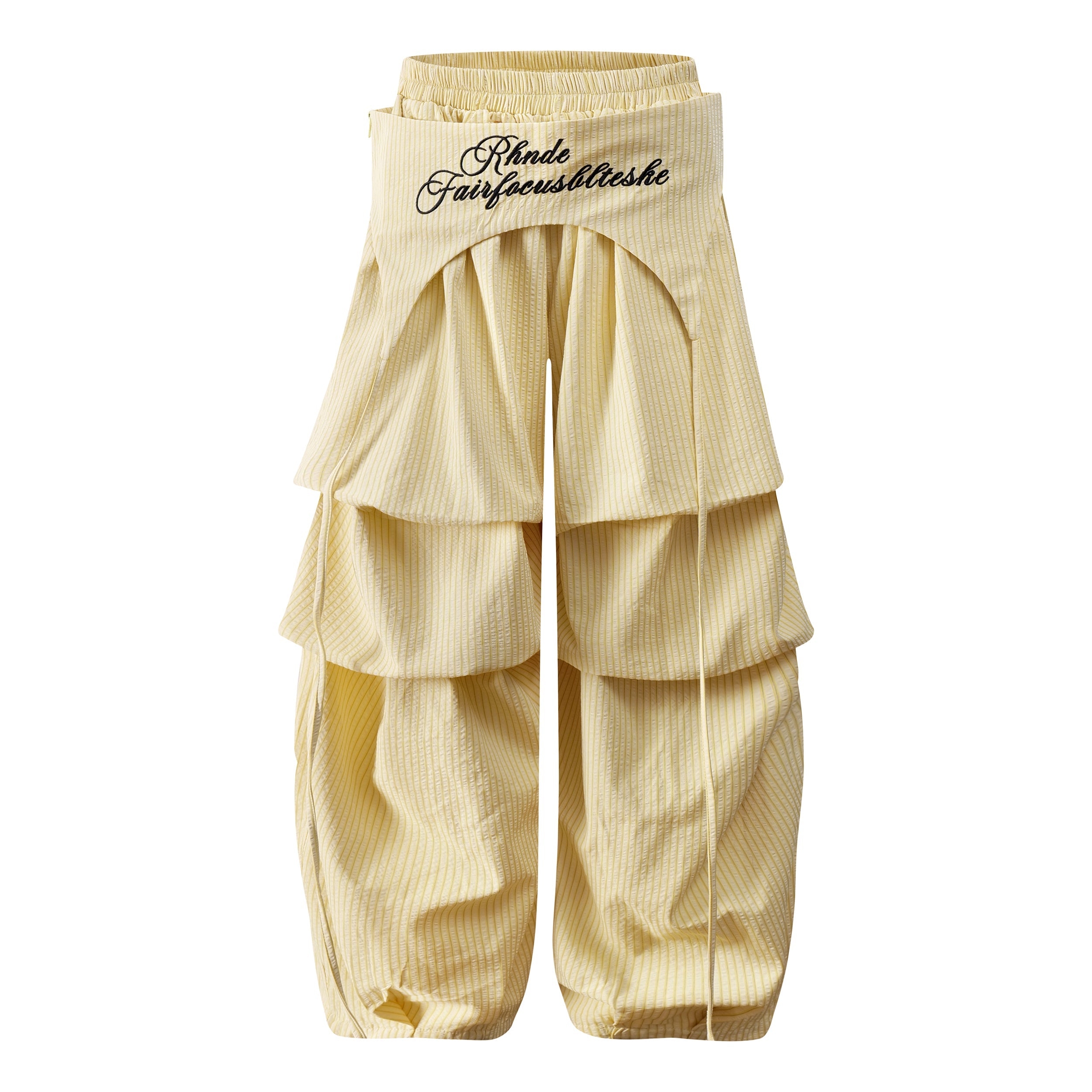 Fairfocus Layered Pleated Wide-Leg Pants | Streetwear