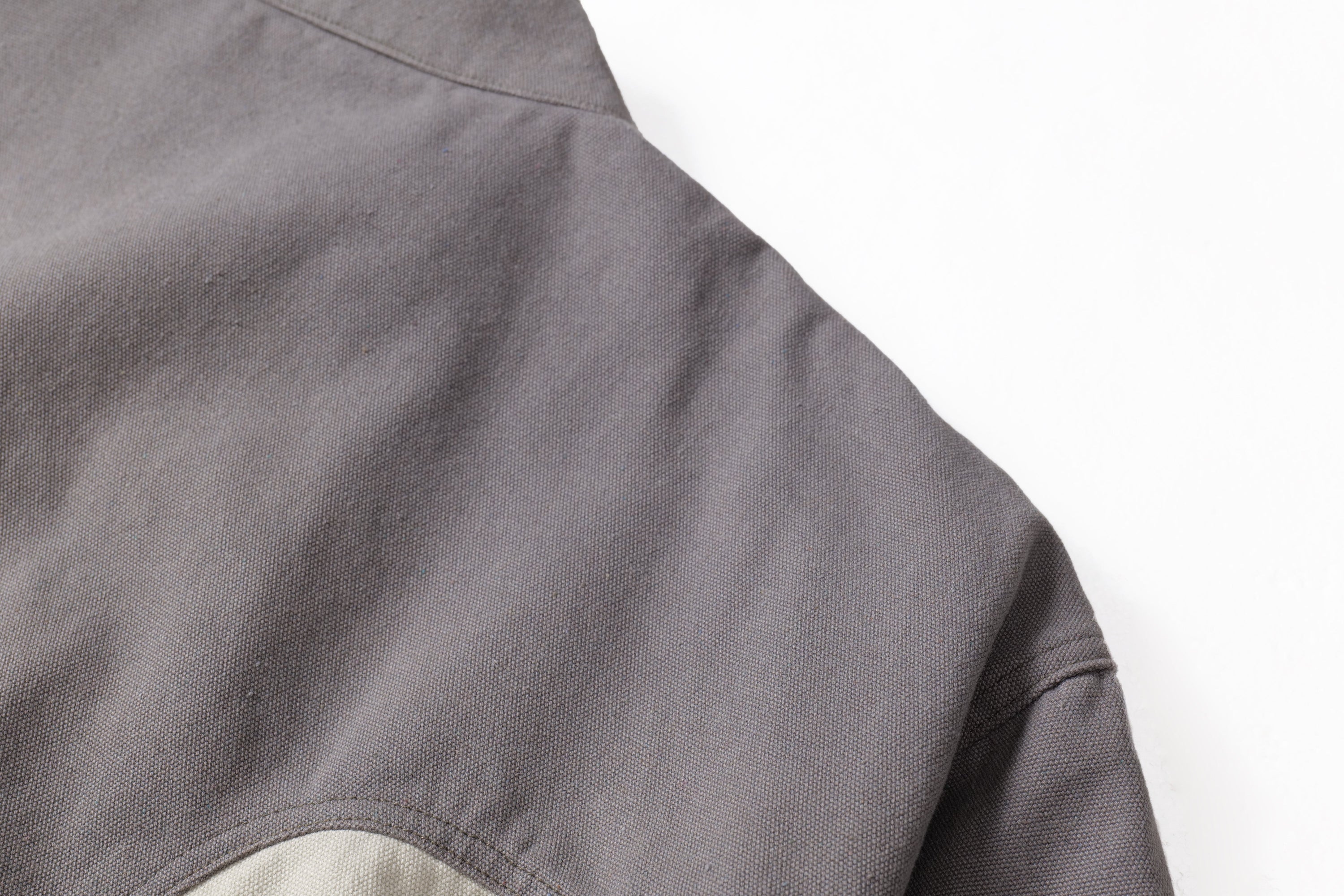Two-Tone Curved Panel Bomber Jacket | Relaxed Street Fit
