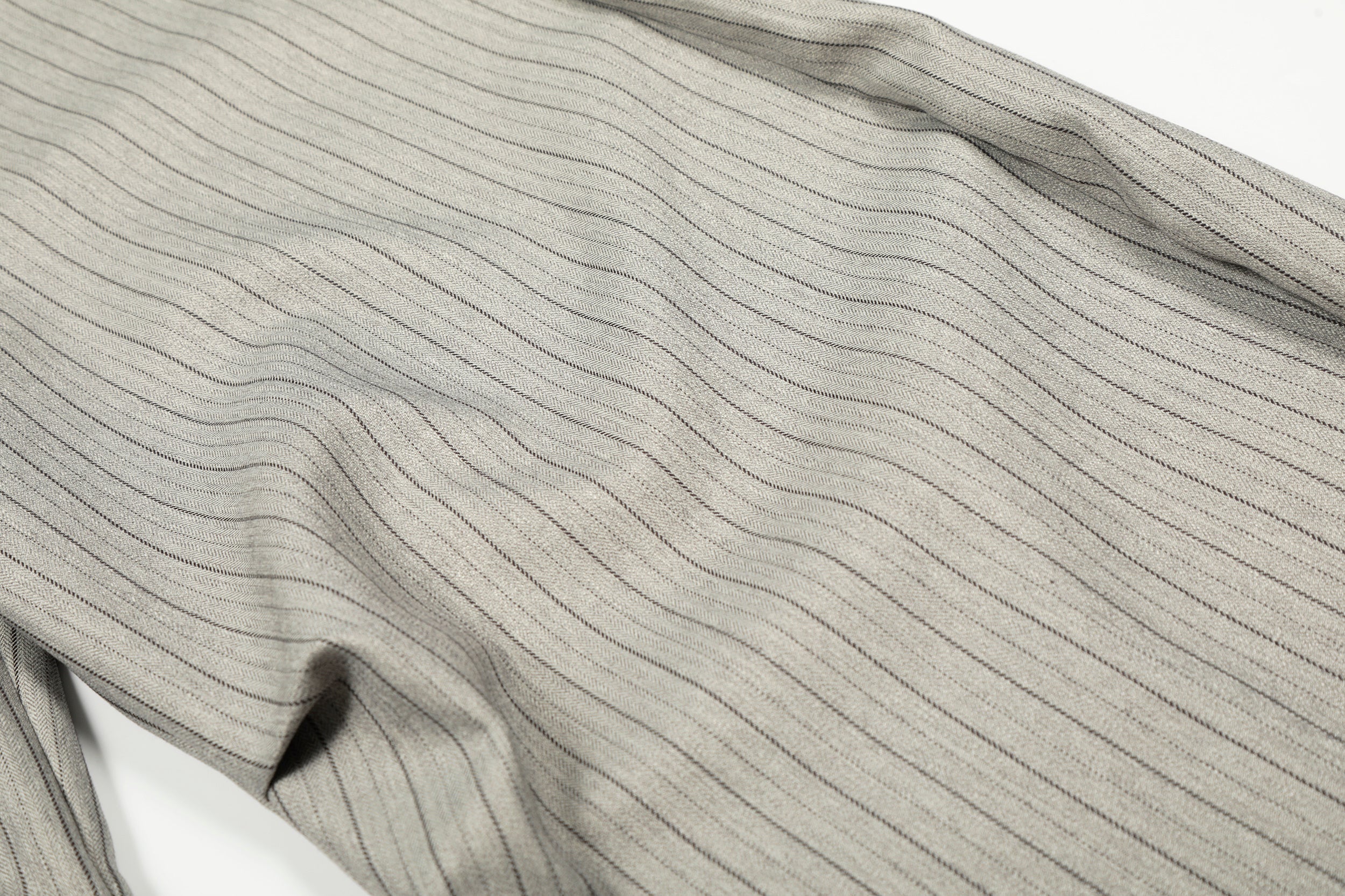 Pinstripe Barrel Leg Trousers | Vintage Wide Leg Pants