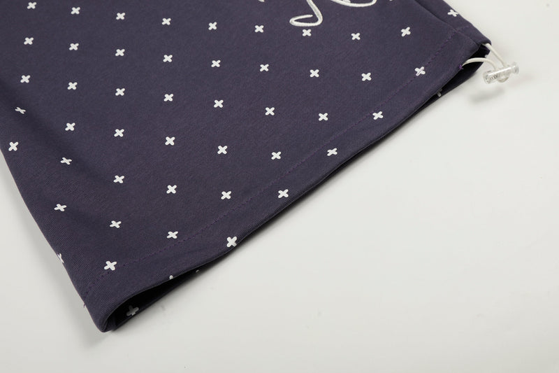 Star Print Wide-Leg Sweatpants with Plush Star Charm