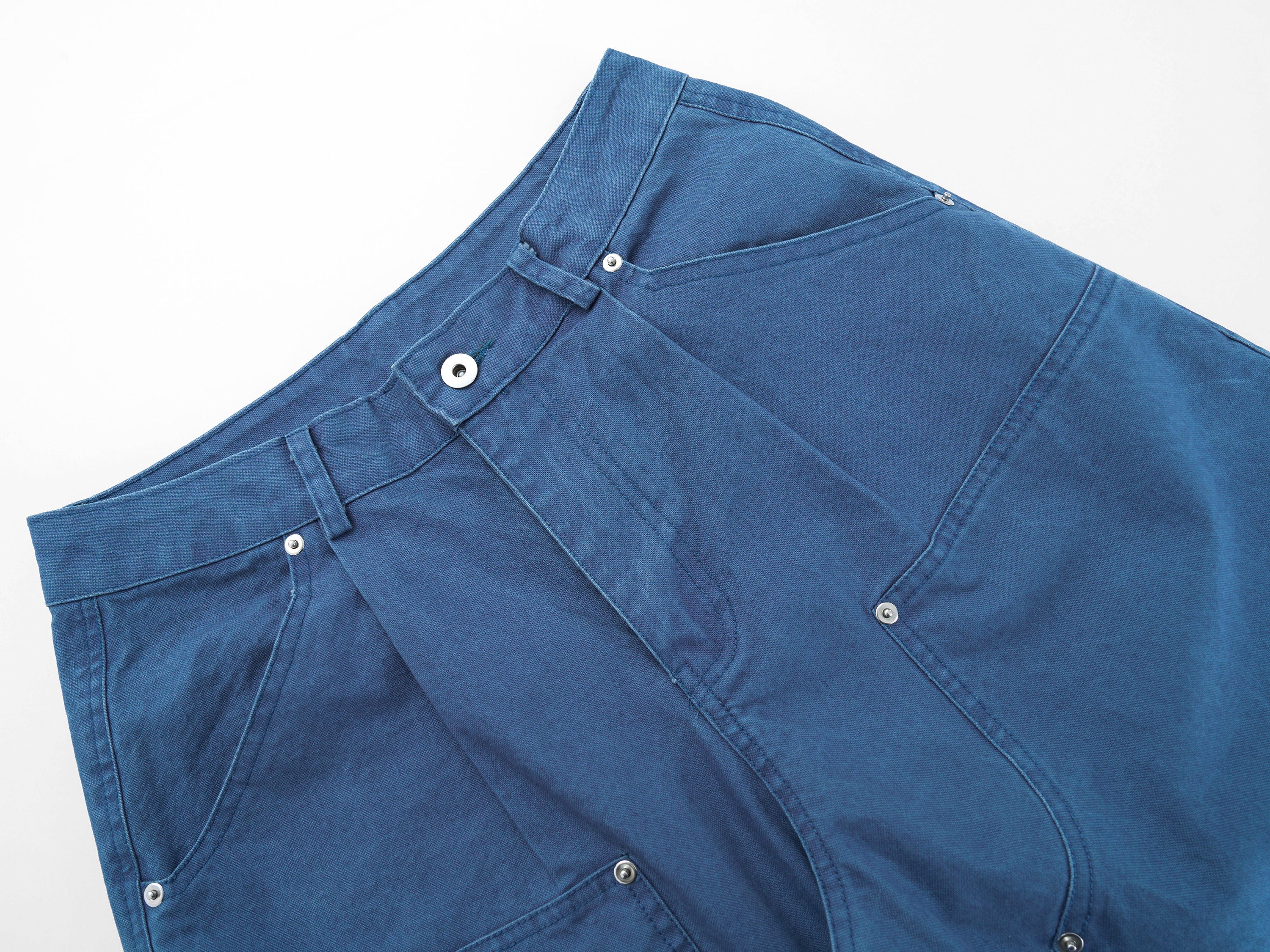 Utility Panel Wide-Leg Denim Pants | Workwear Streetwear