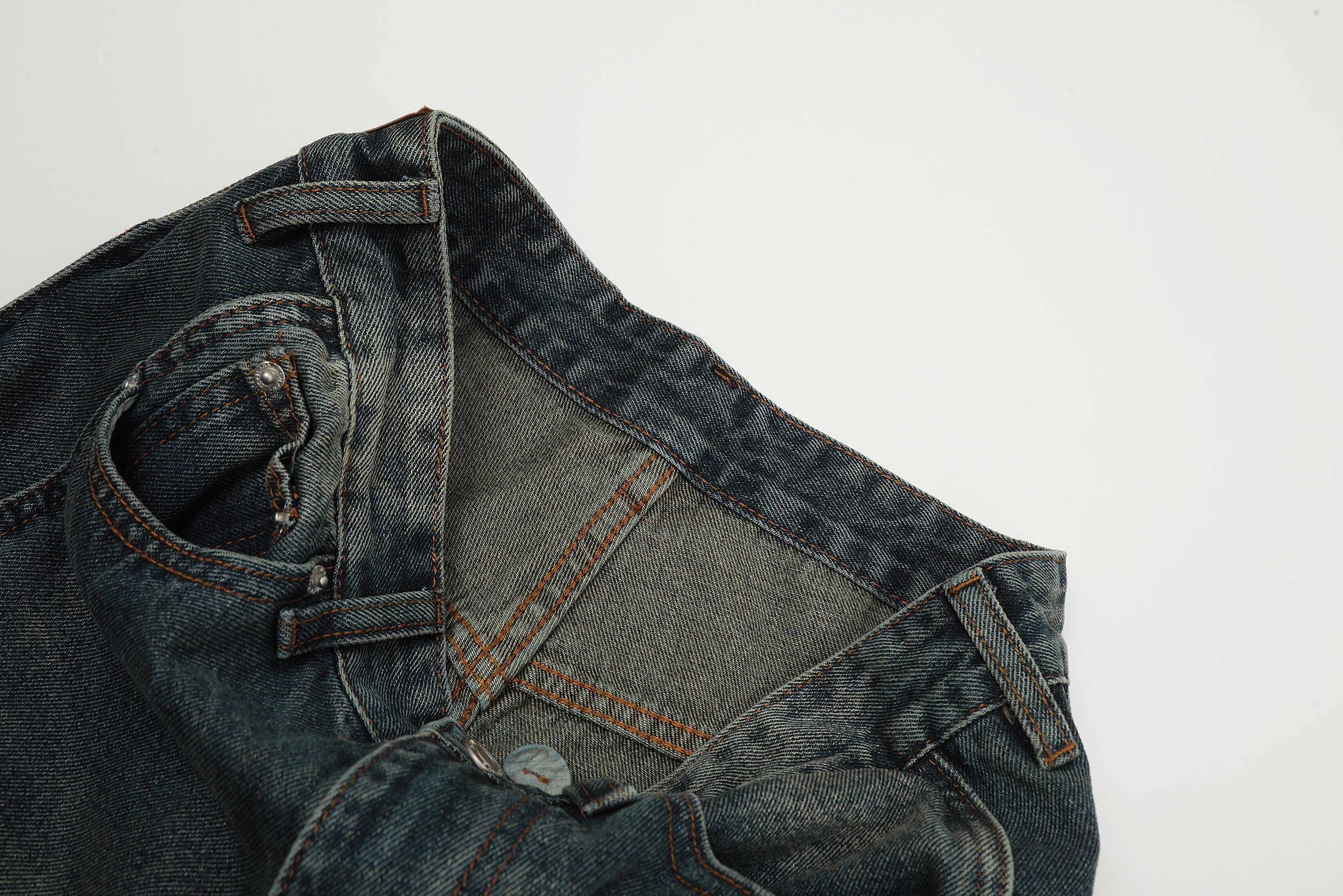 Omirad Classic Fade Wide-Leg Jeans | Vintage Wash Denim