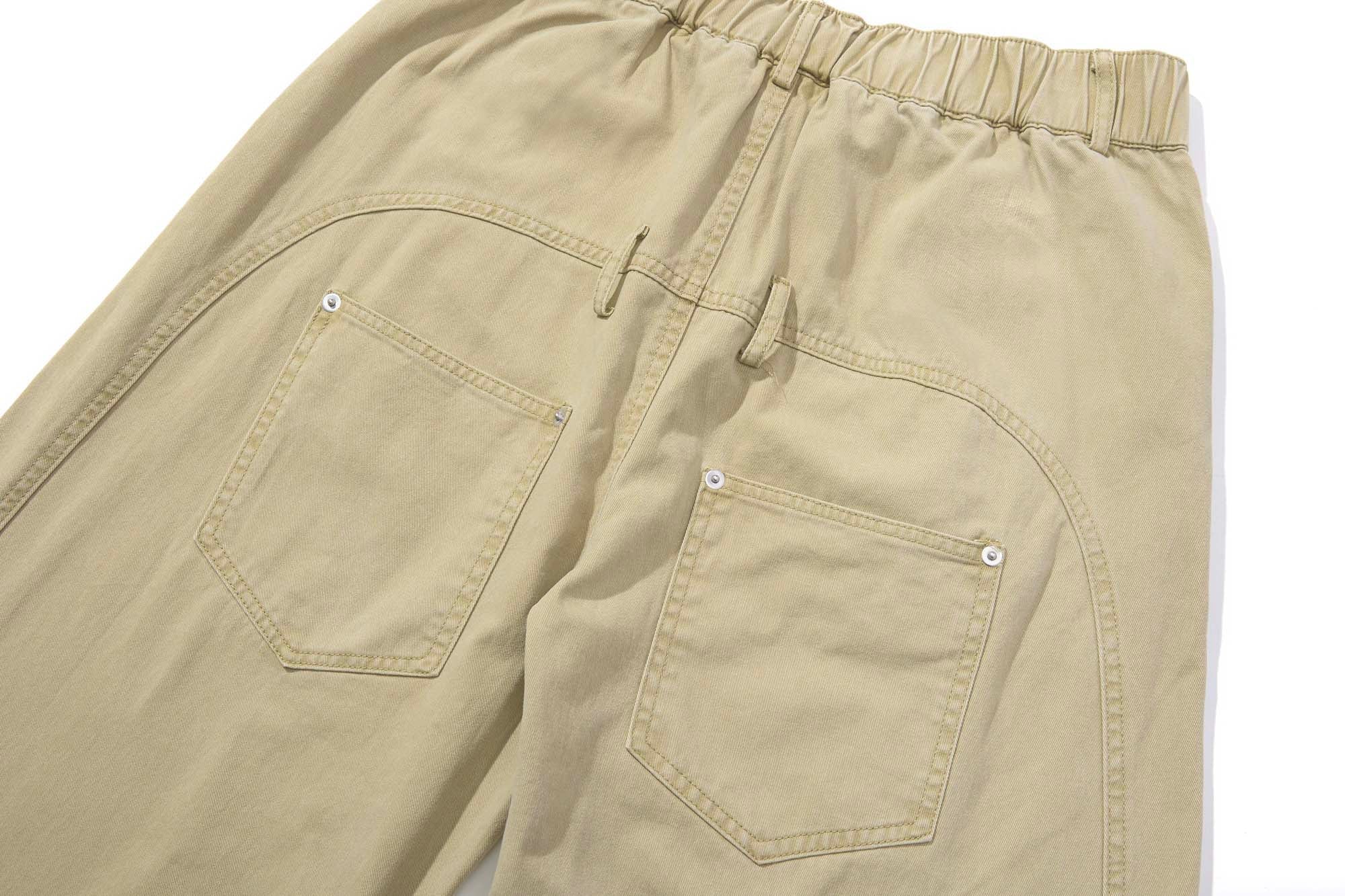 Omirad Vintage Wide-Leg Stacked Barrel Pants | 100% Cotton