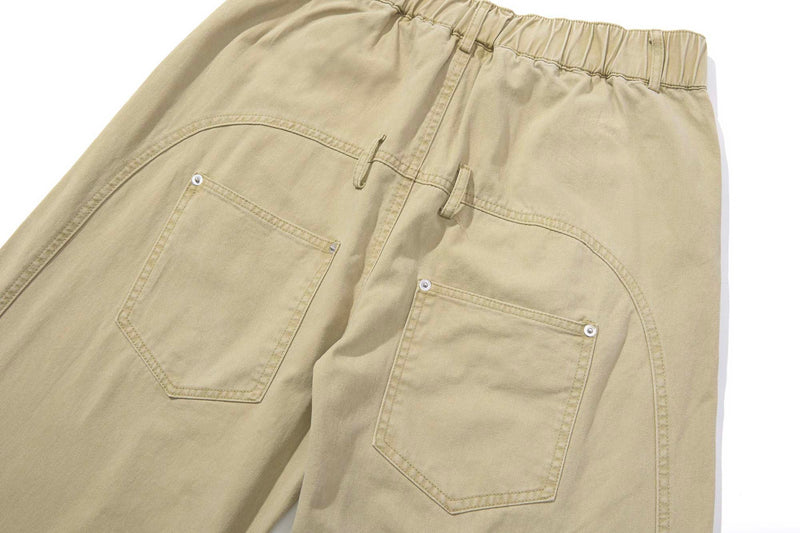 Omirad Vintage Wide-Leg Stacked Barrel Pants | 100% Cotton