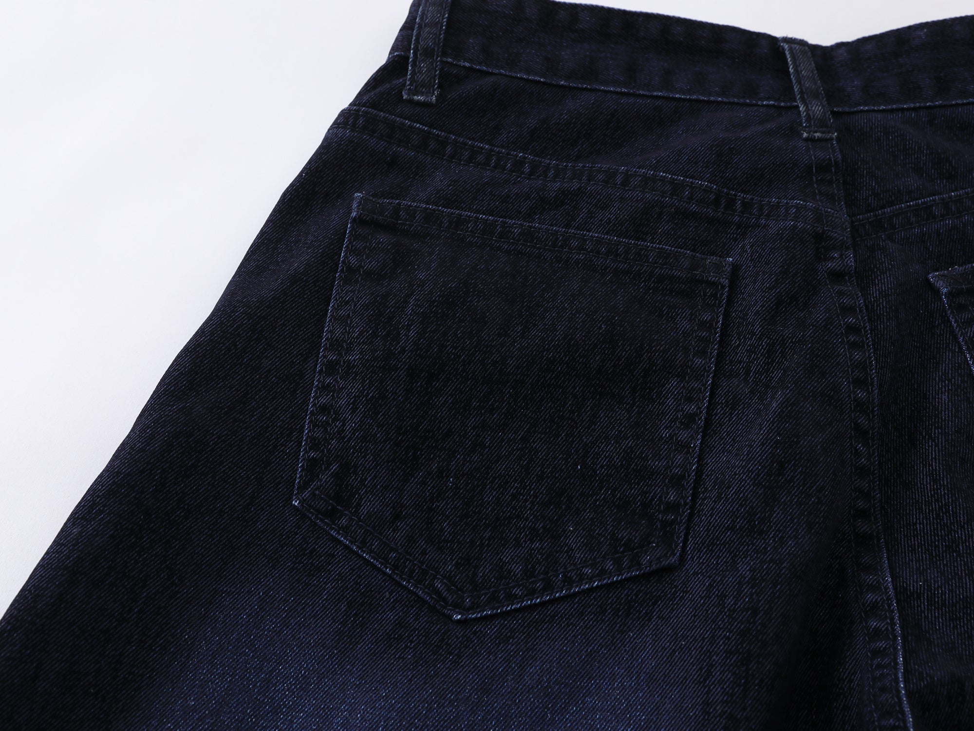 Omirad Faded Indigo Wide-Leg Denim Pants | SEAKOFF