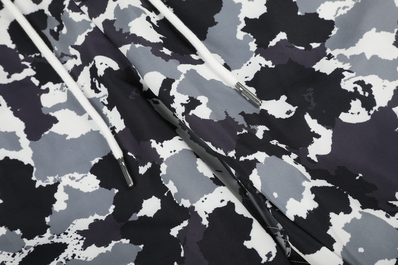 Abstract Camo Wide-Leg Sweatpants | Oversized Streetwear