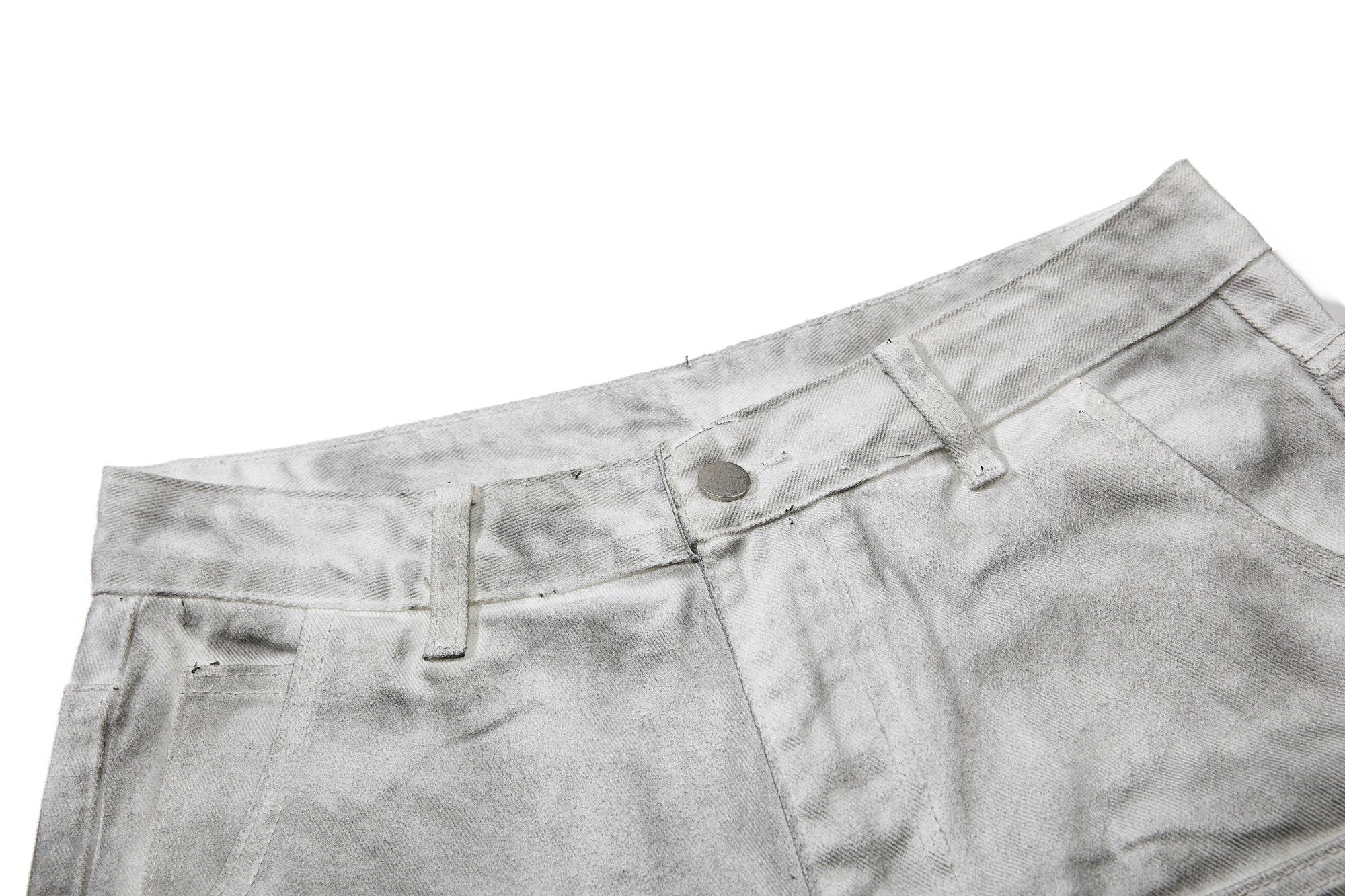 Omirad Washed Utility Flare Jeans | Streetwear Cargo Denim
