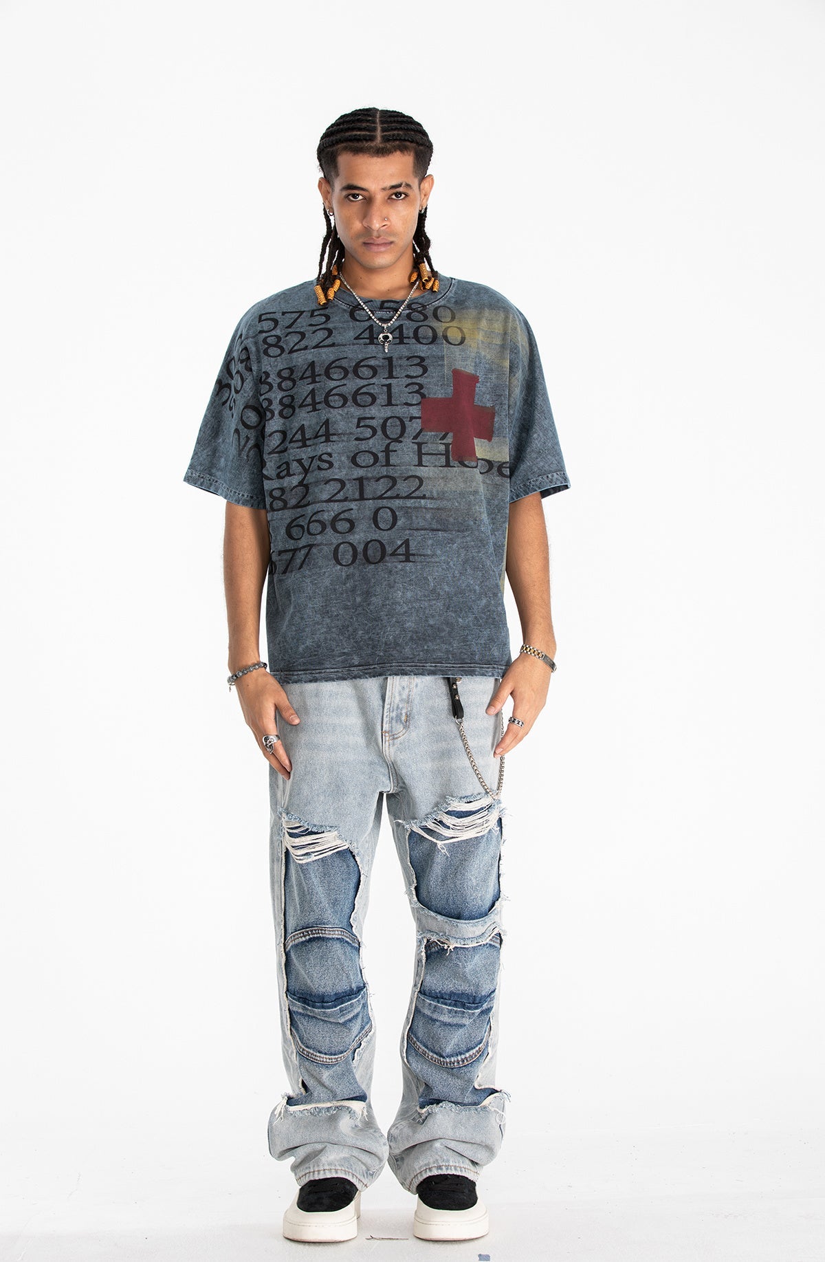 Omirad Rays of Hope Vintage Wash Graphic Tee | Oversized Fit