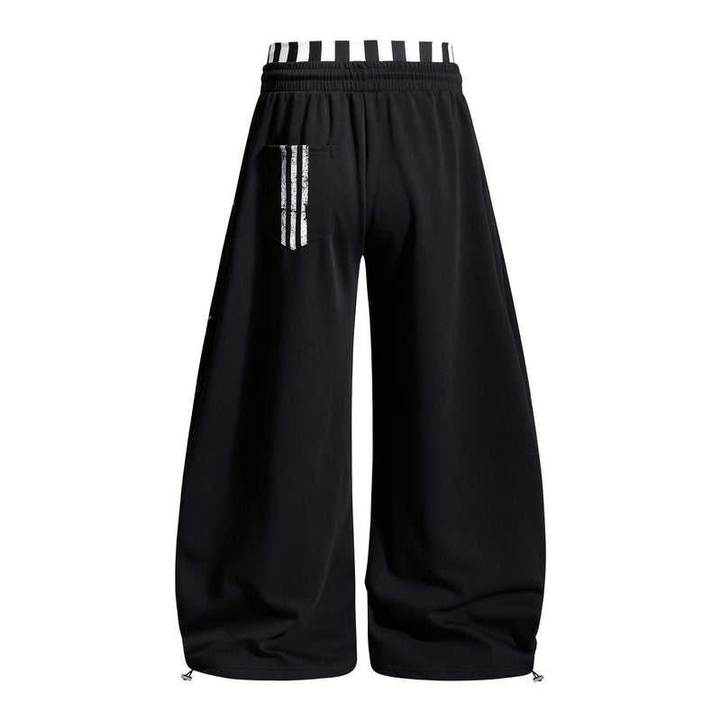 Omirad American Varsity Wide-Leg Sweatpants | Streetwear