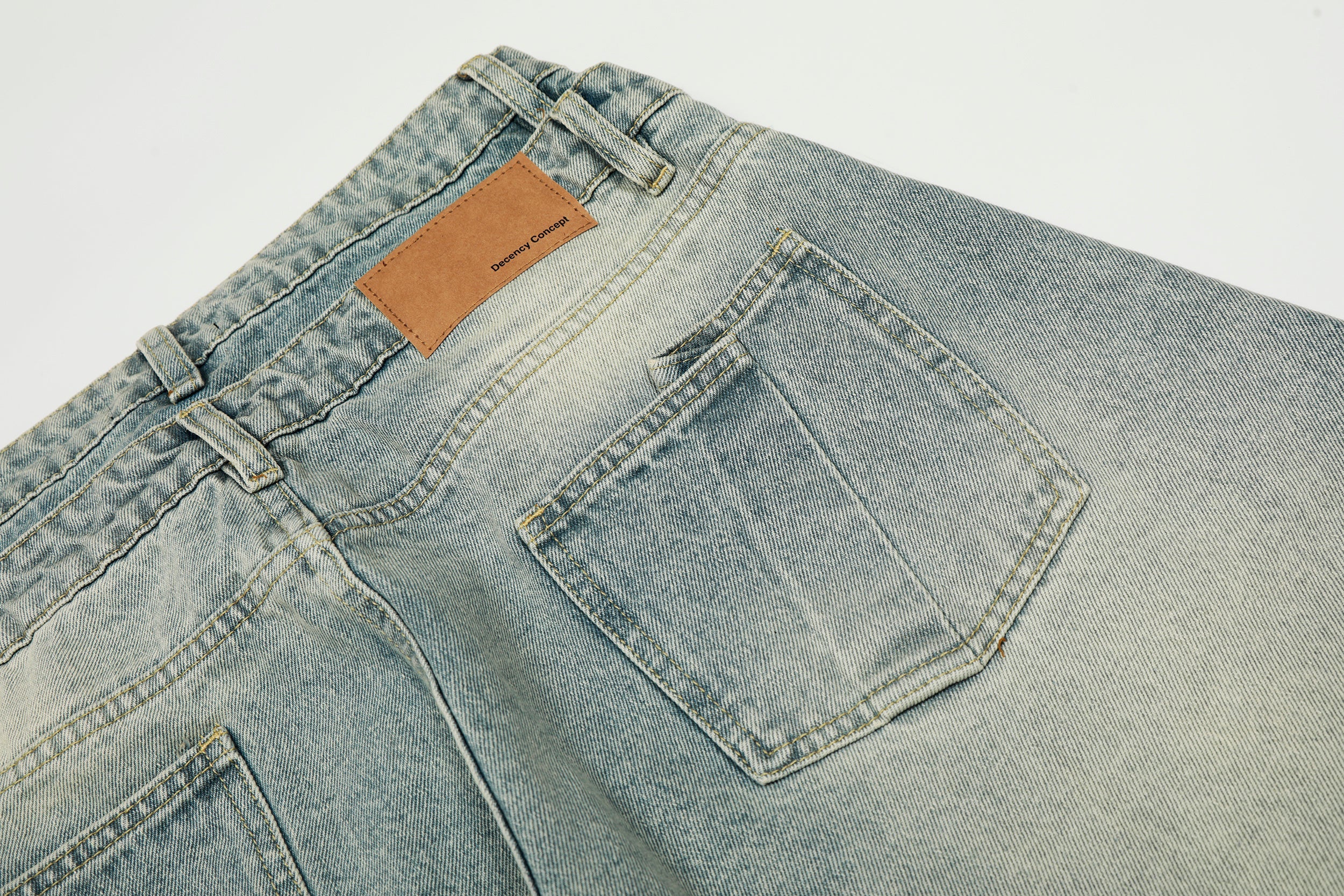 Double-Waist Balloon Fit Vintage Jeans | Oversized Denim