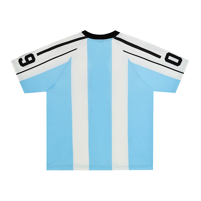 Heritage Stripe Football Jersey | Streetwear Athletic Fit