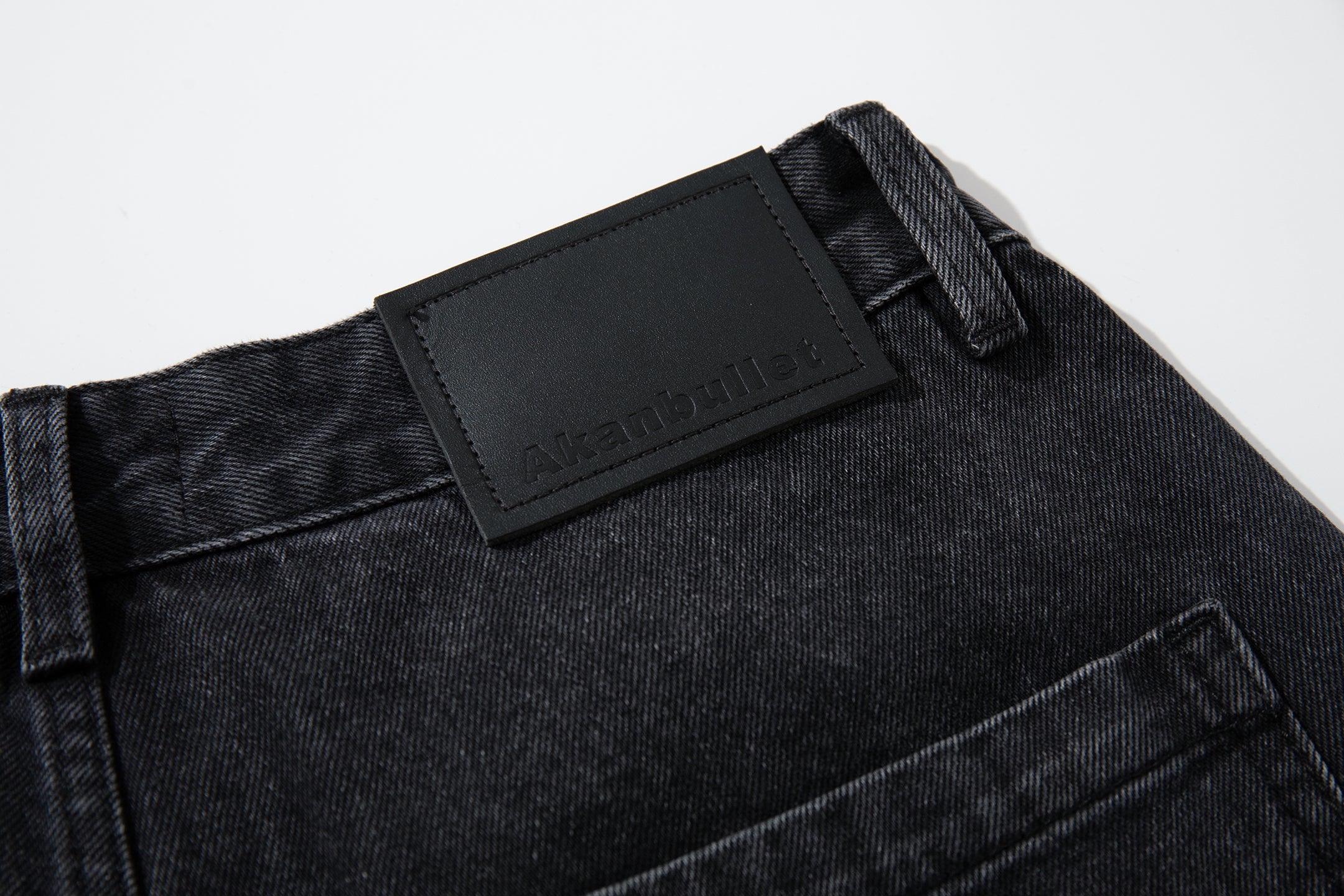Omirad Paneled Wide-Leg Cargo Denim | Washed Charcoal