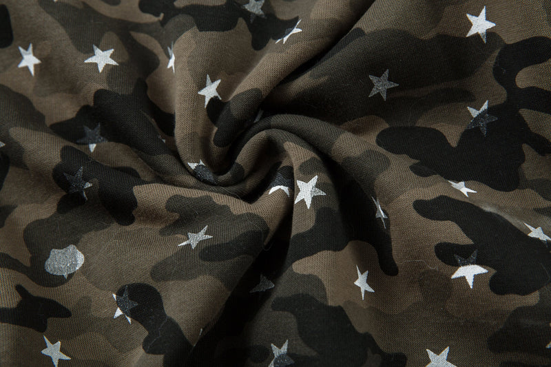 Omirad Star Camo Wide-Leg Sweatpants | Military Streetwear