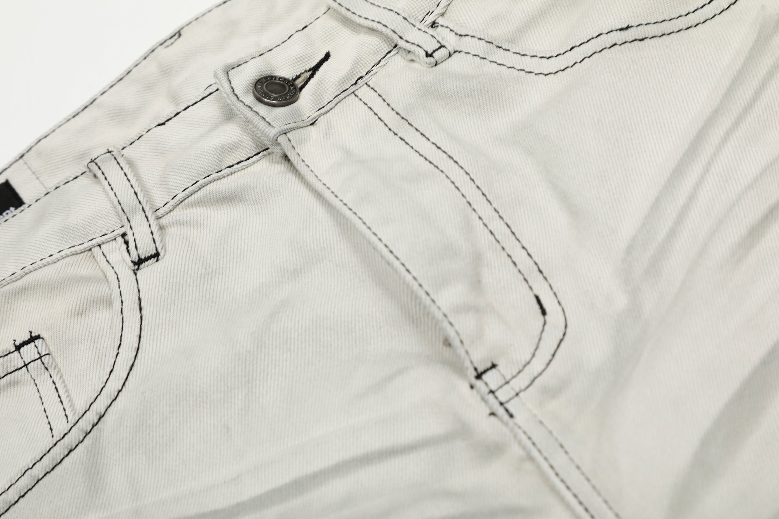 Omirad Clean-Wash Ultra Wide-Leg Jeans | Contrast Stitch