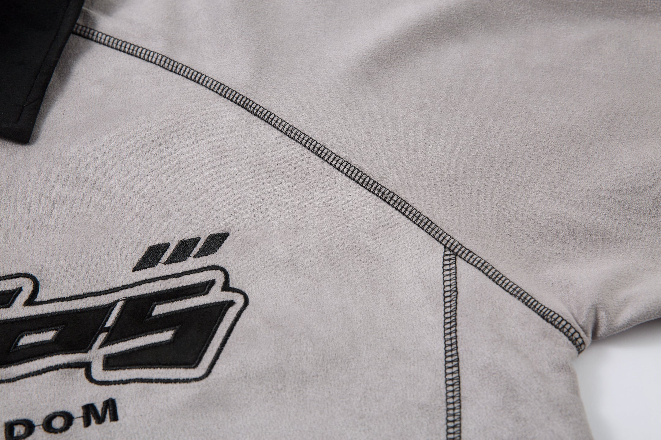 Contrast Panel Racing Long-Sleeve Polo Shirt | Streetwear