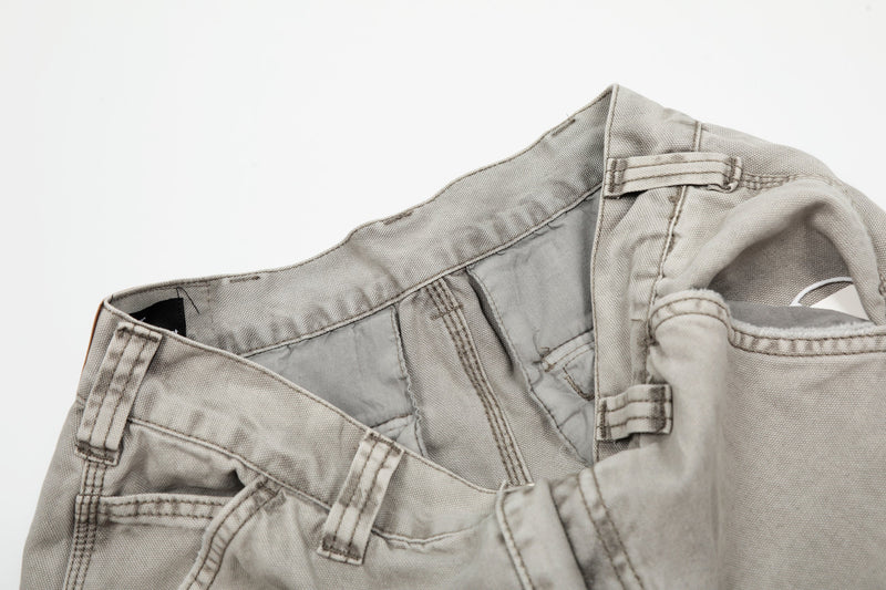 Omirad Vintage Washed Cargo Wide-Leg Pants | 100% Cotton