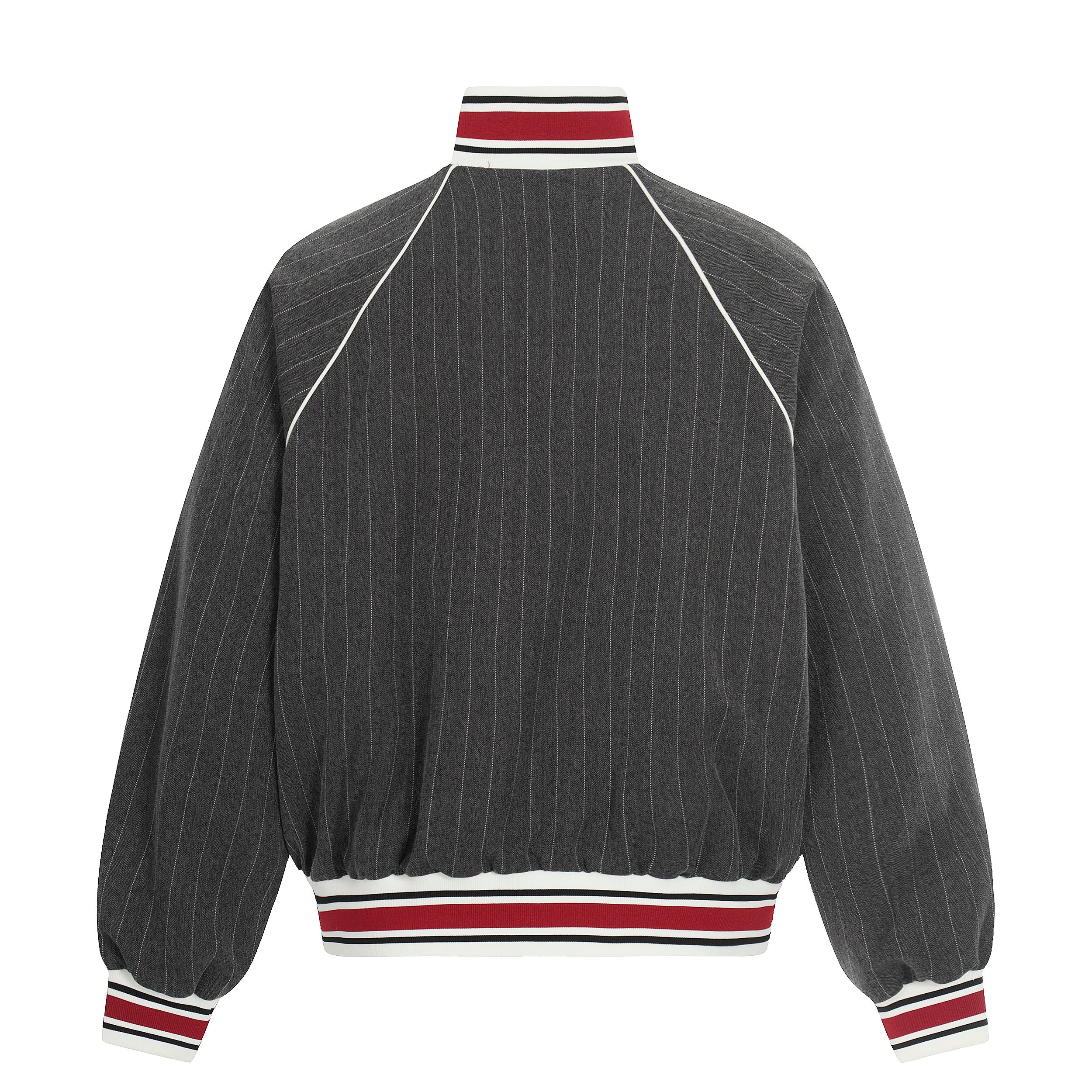 Pinstripe Track Zip Jacket | Retro Athletic Streetwear