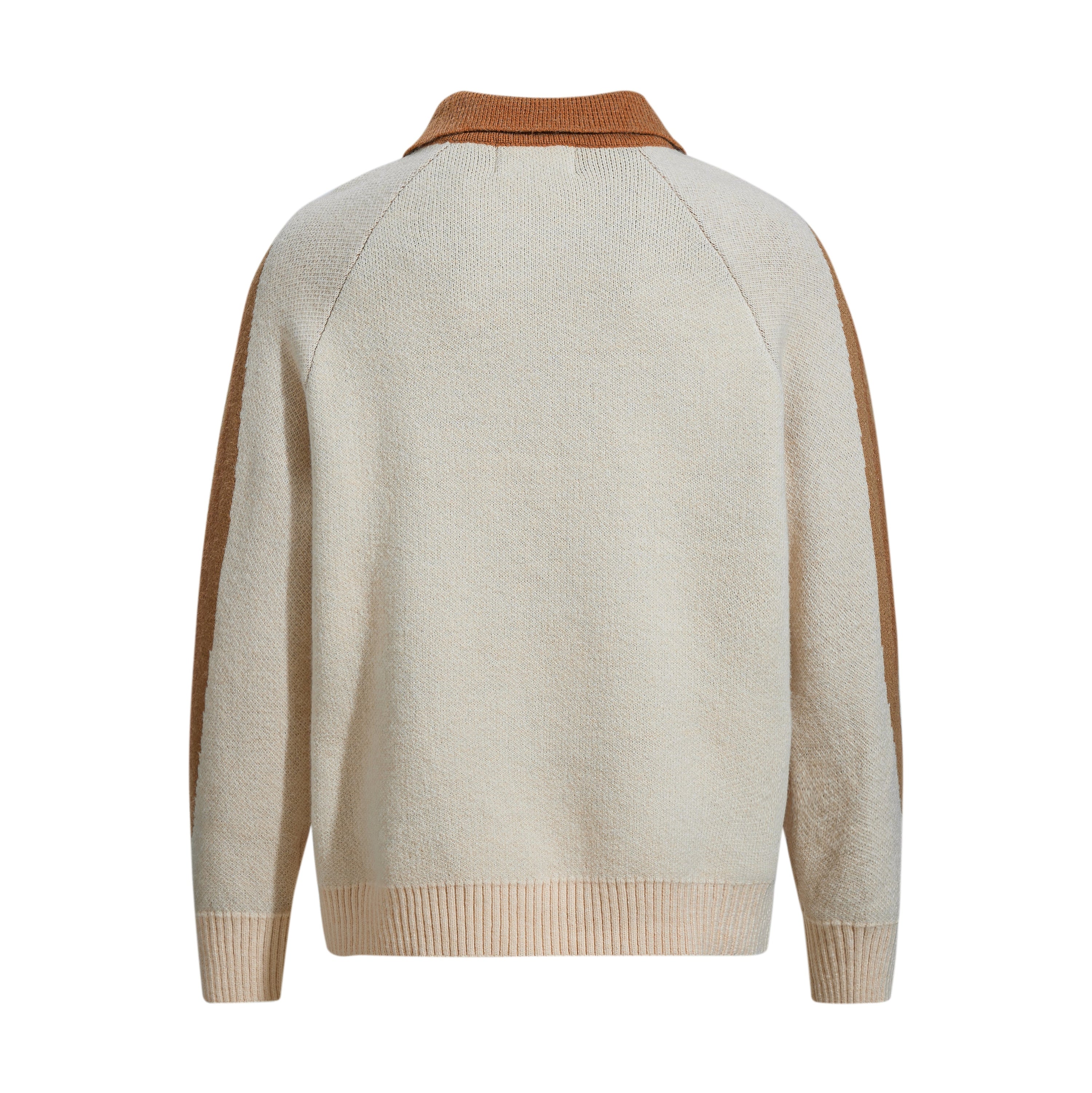 Retro Colorblock Half-Zip Knit Sweater | AlohaShaka Graphic