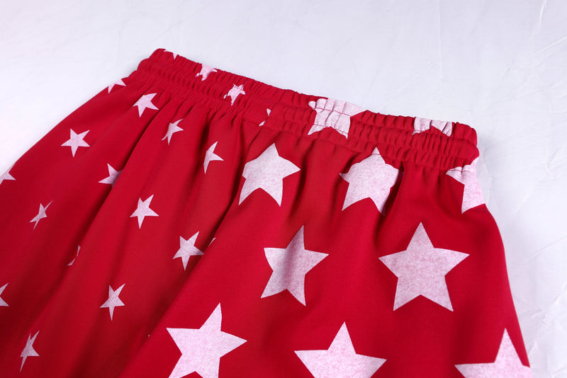 Starfield Wide-Leg Sweatpants | All-Over Star Print Streetwear