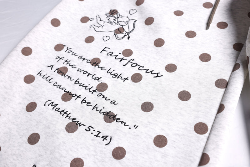 Y2K Graphic Polka Dot Wide-Leg Sweatpants | Omirad