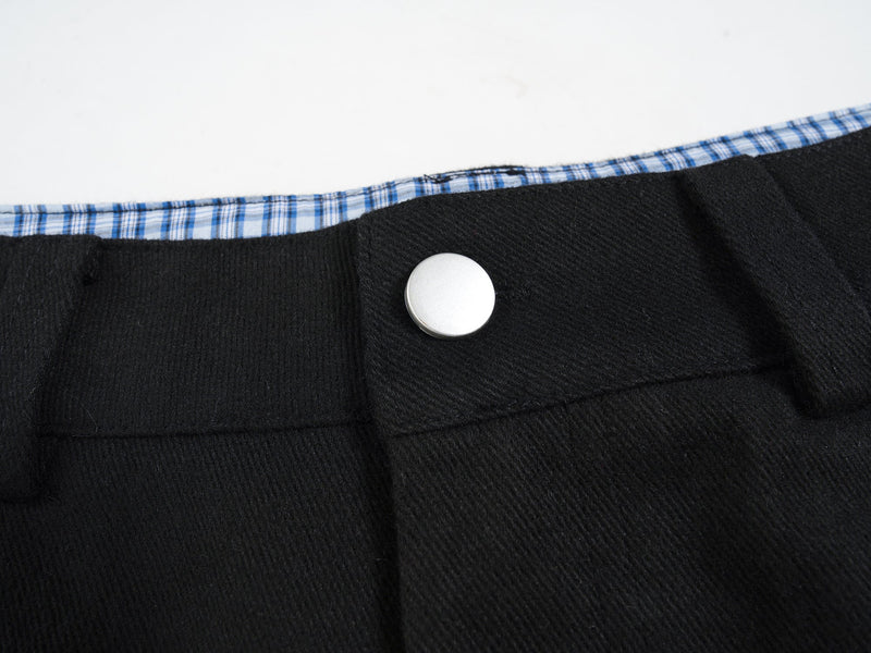Star Patch Wide-Leg Cotton Pants | Streetwear Graphic Trousers