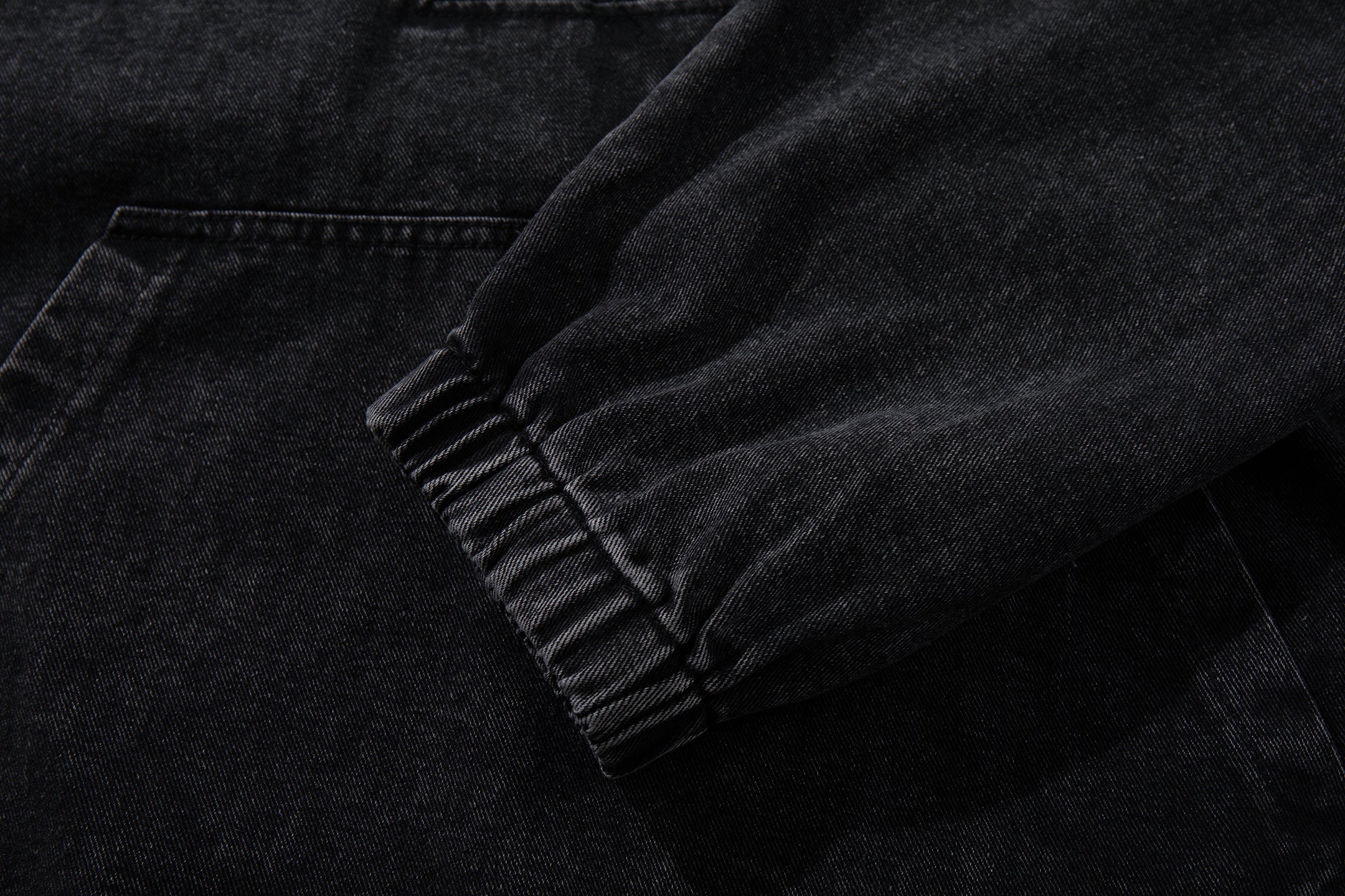 Washed Denim Hoodie with Metal Toggle Front | Omirad