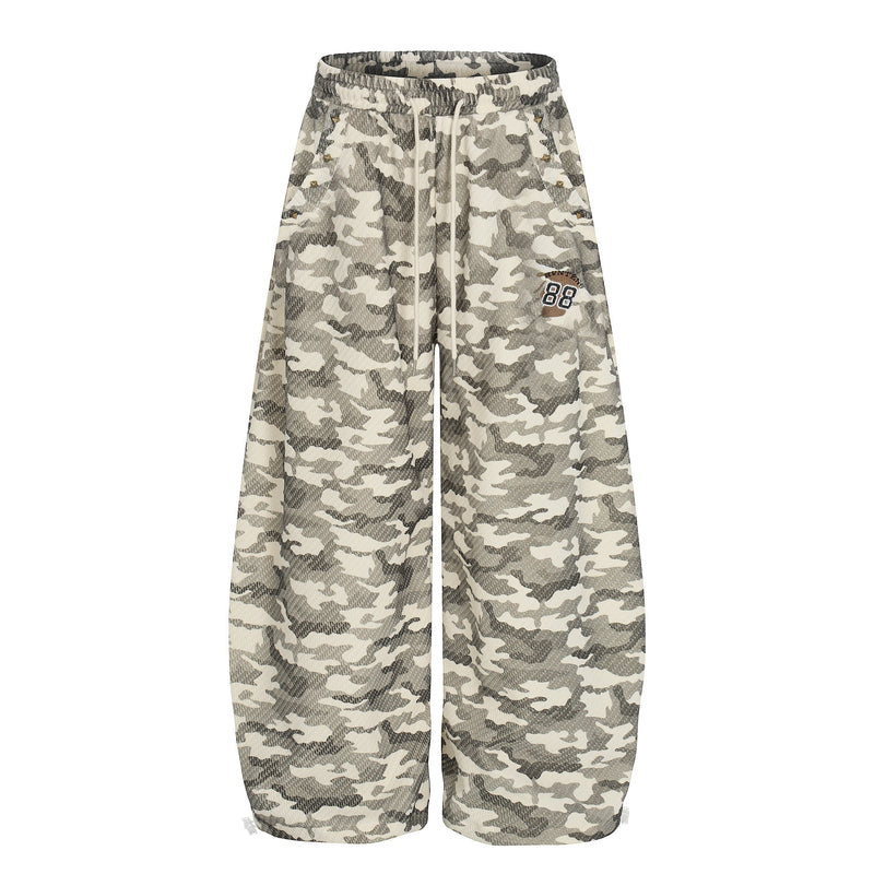 Omirad Vintage Camo Wide-Leg Sweatpants | Streetwear Fit