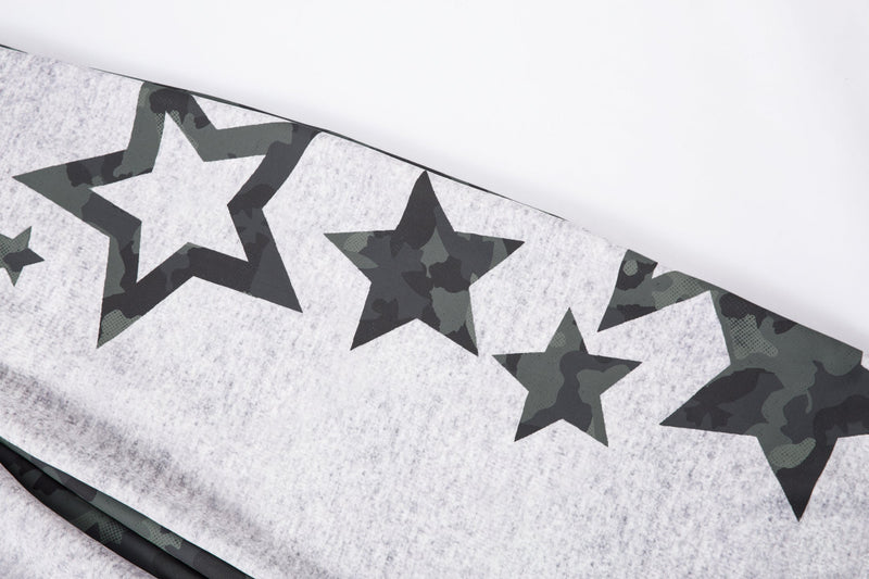 Camo Star Wide-Leg Sweatpants | Street Style Baggy Pants