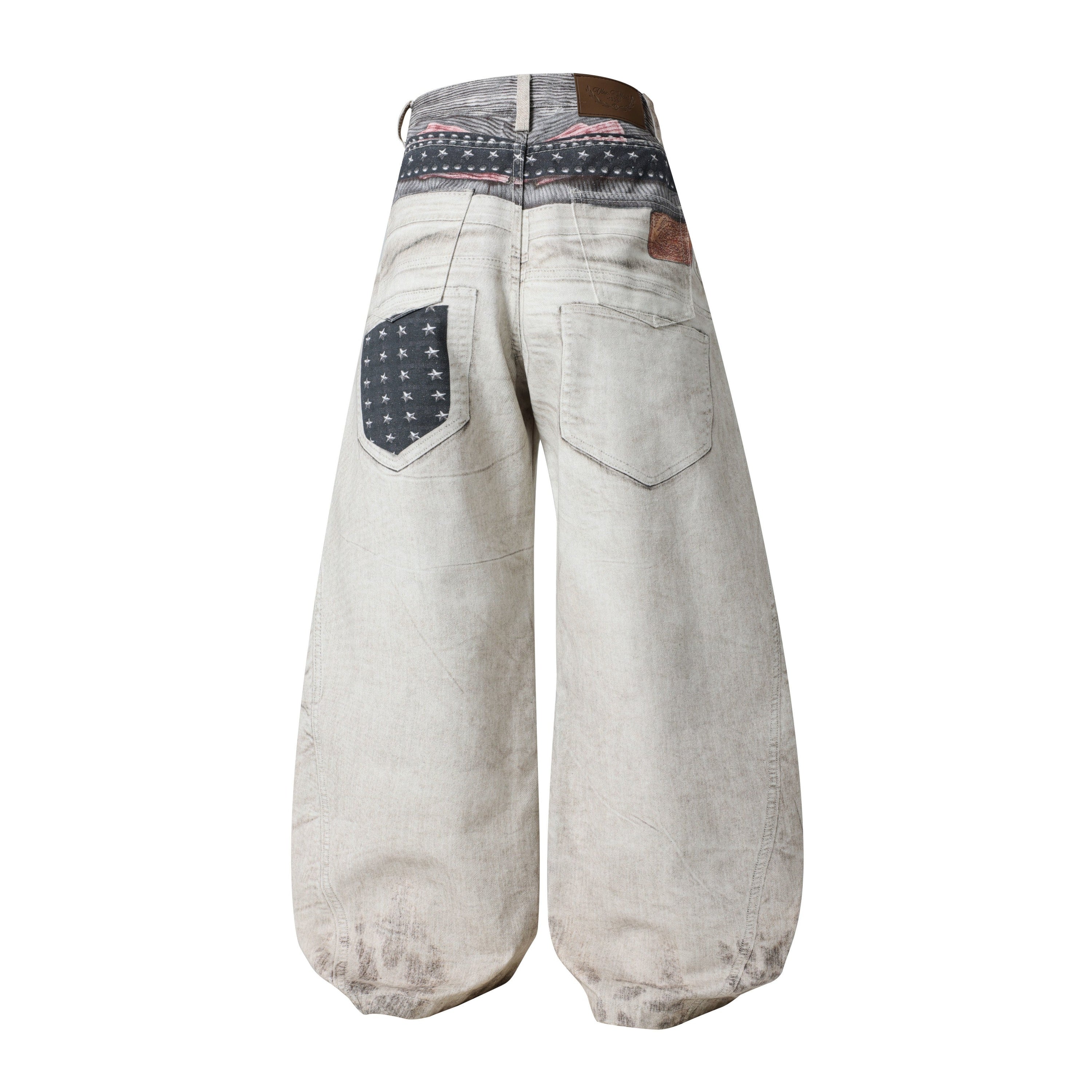 Omirad Layered Belt Utility Balloon Jeans | Streetwear Denim