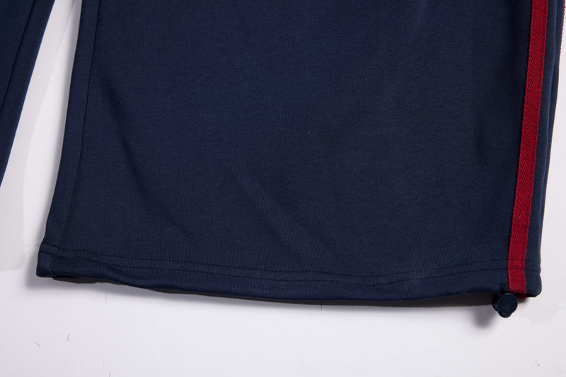 Retro College Badge Wide-Leg Sweatpants | Varsity Streetwear