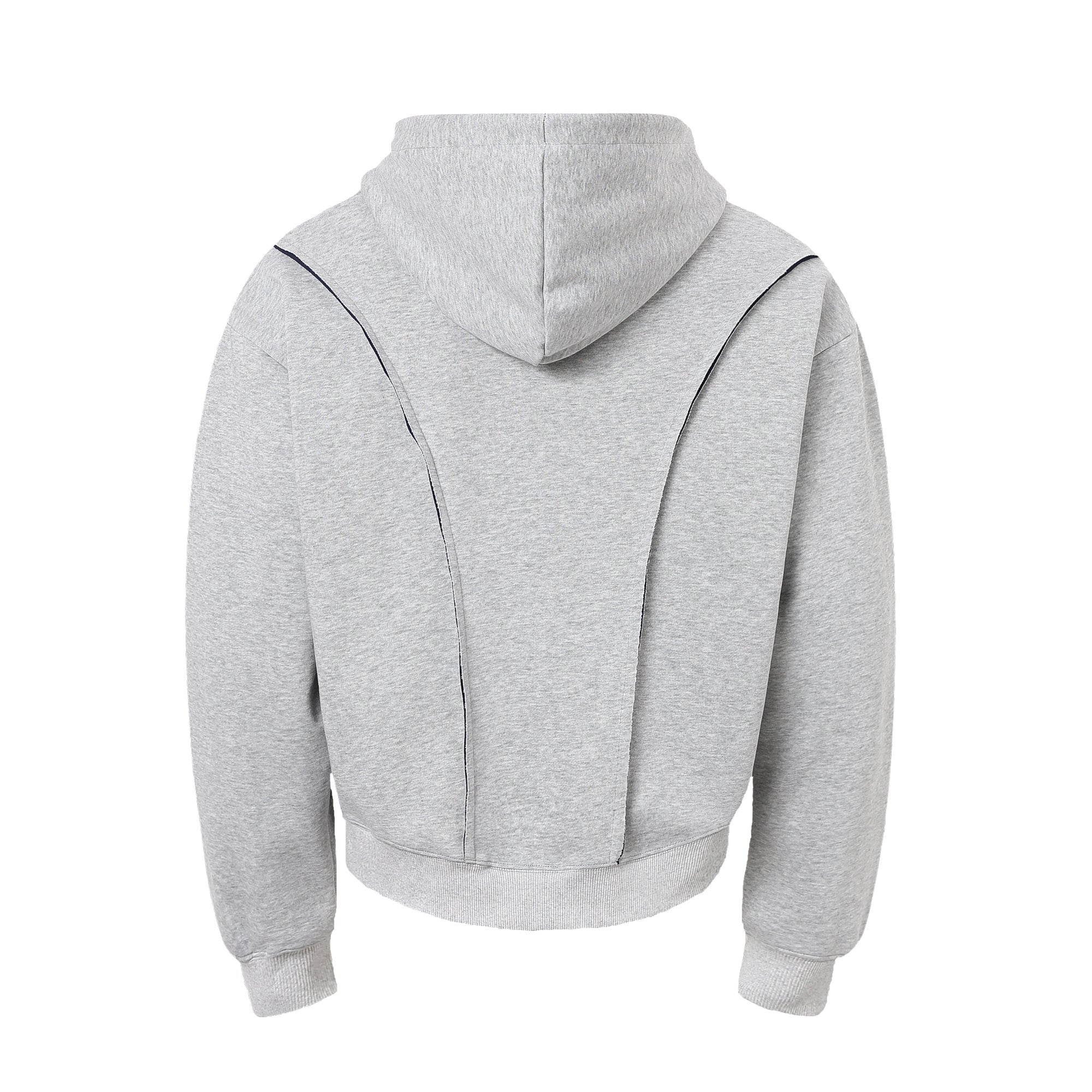 Contrast Hood Lining Panel Hoodie | Relaxed Athletic Fit