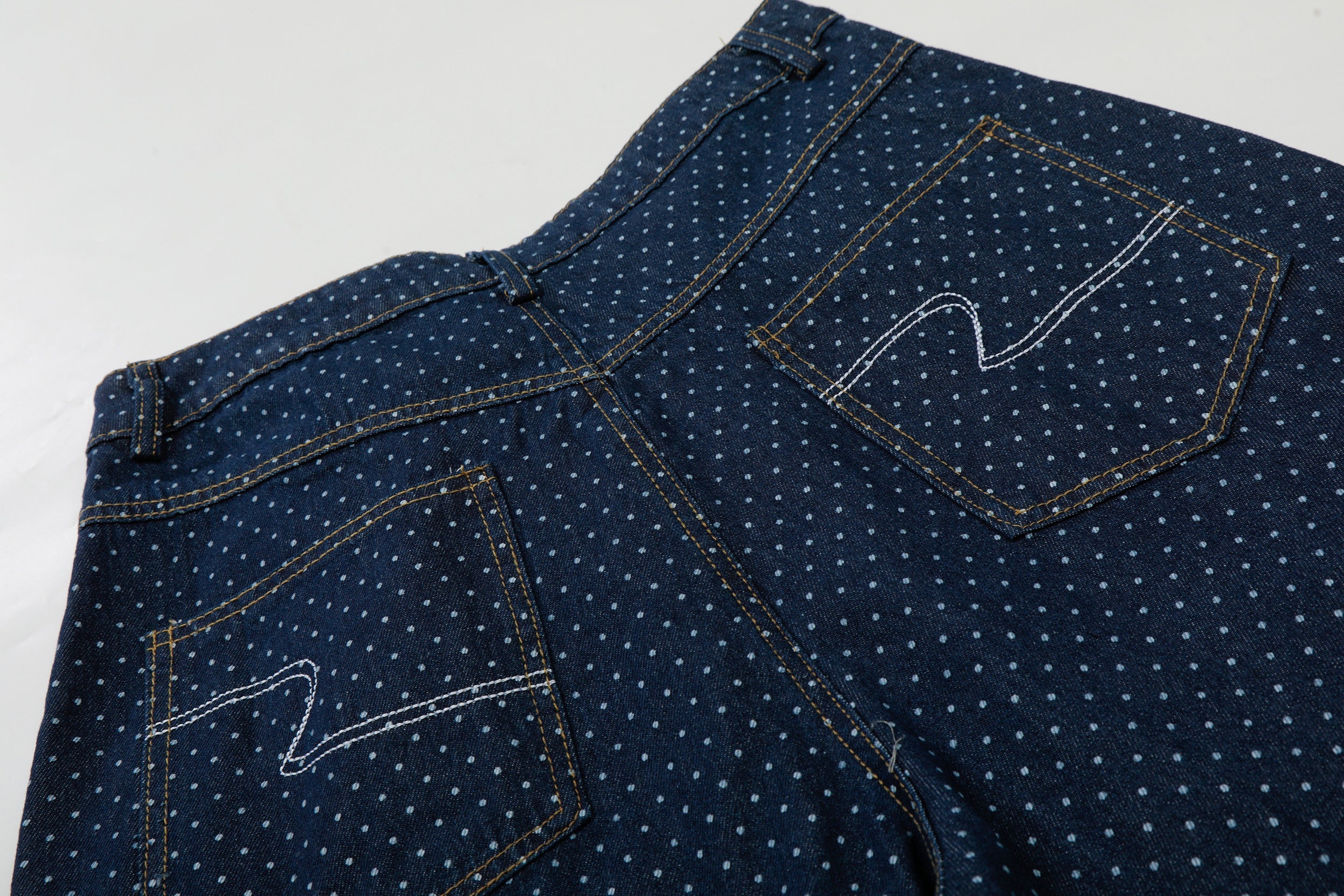 Polka Dot Denim Cargo Shorts | Wide Fit Streetwear