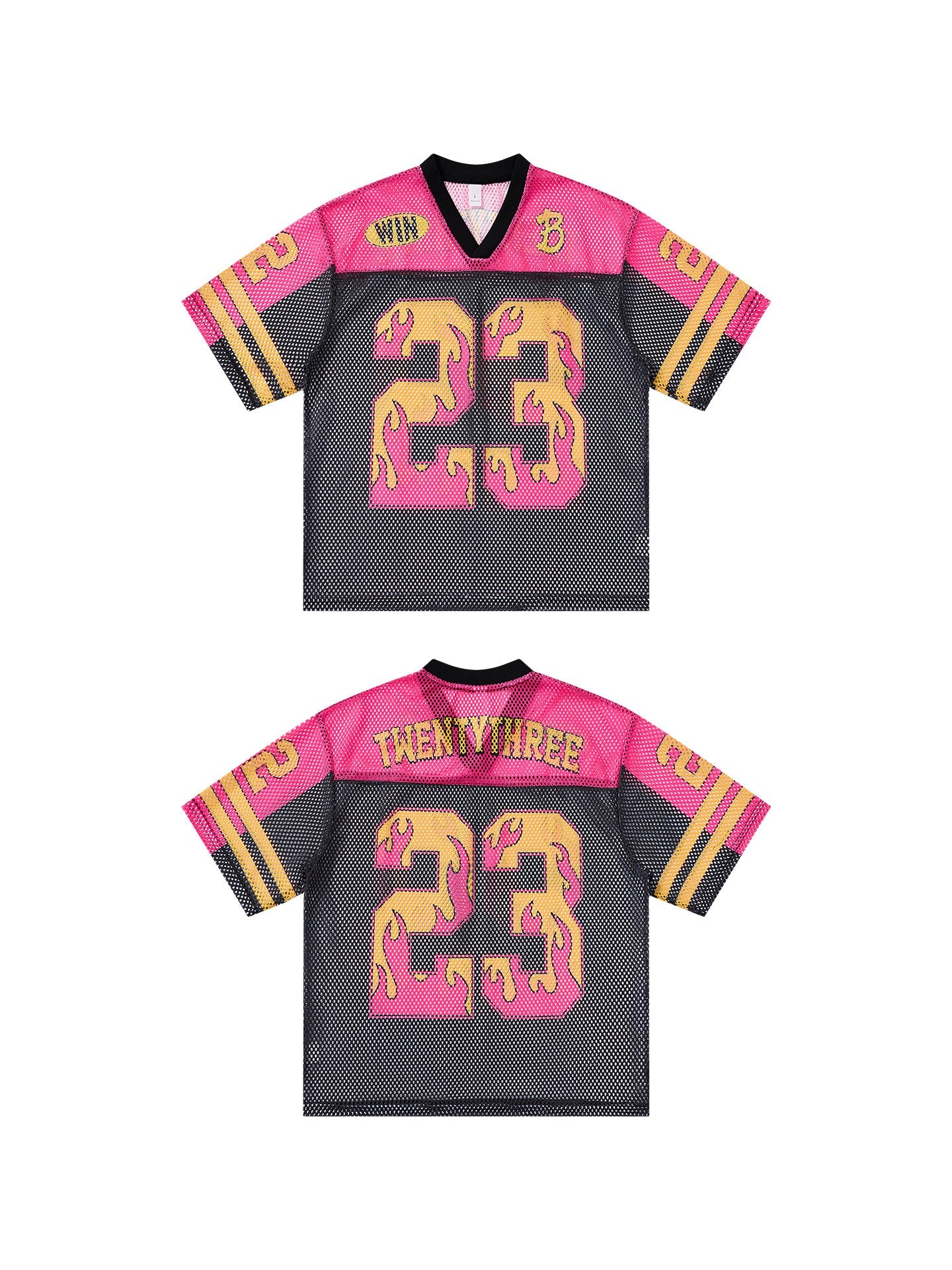 Omirad Flame 23 Mesh Jersey T-Shirt | Streetwear Football Top