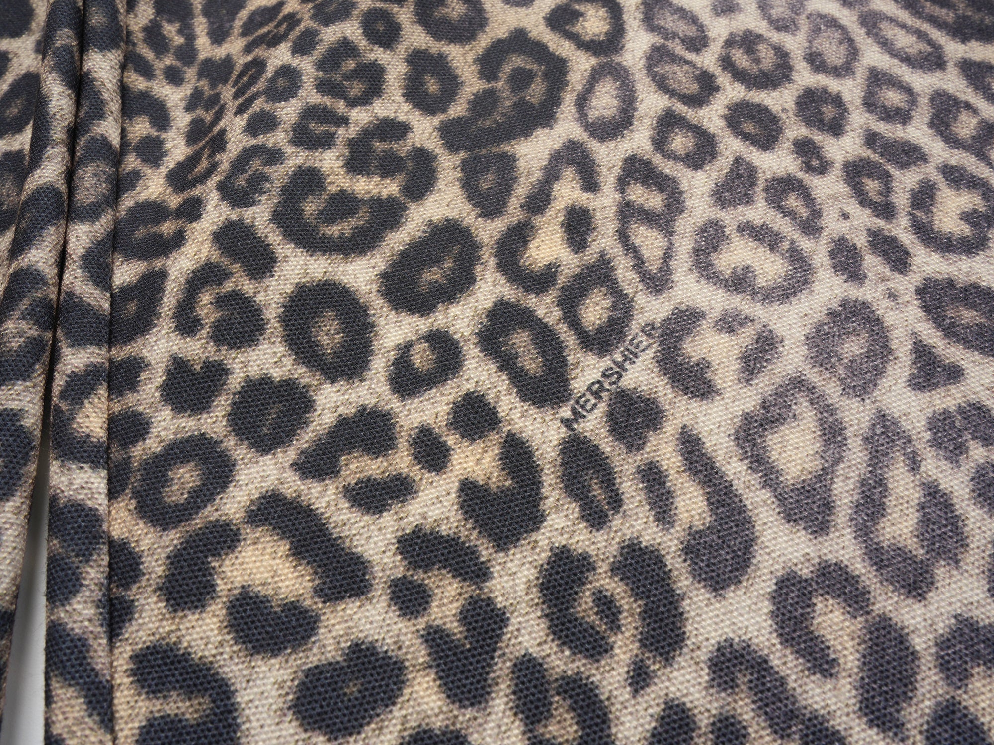 Leopard Print Wide-Leg Performance Mesh Pants | Omirad