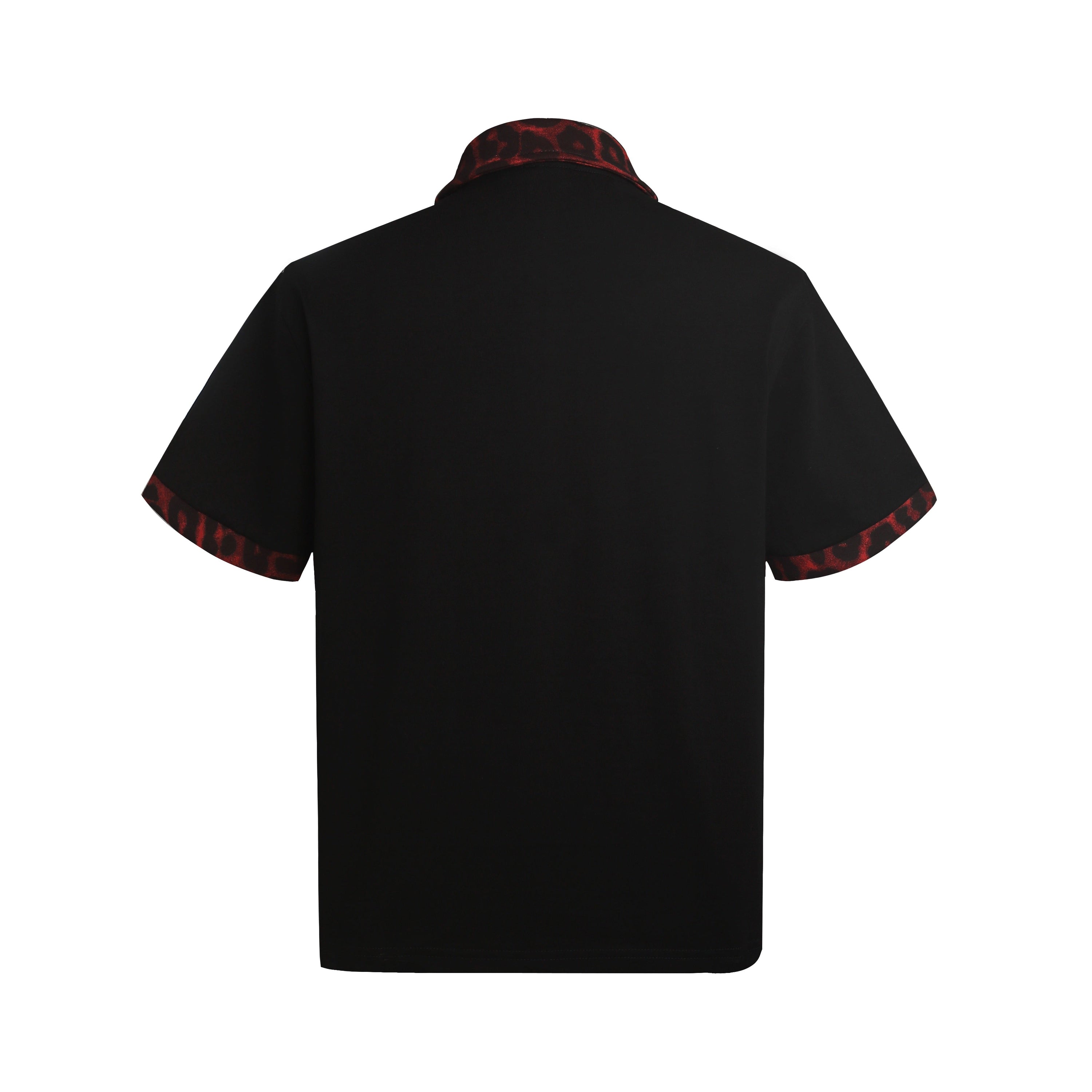 Leopard Collar Graphic Polo Shirt | Y2K Streetwear R1