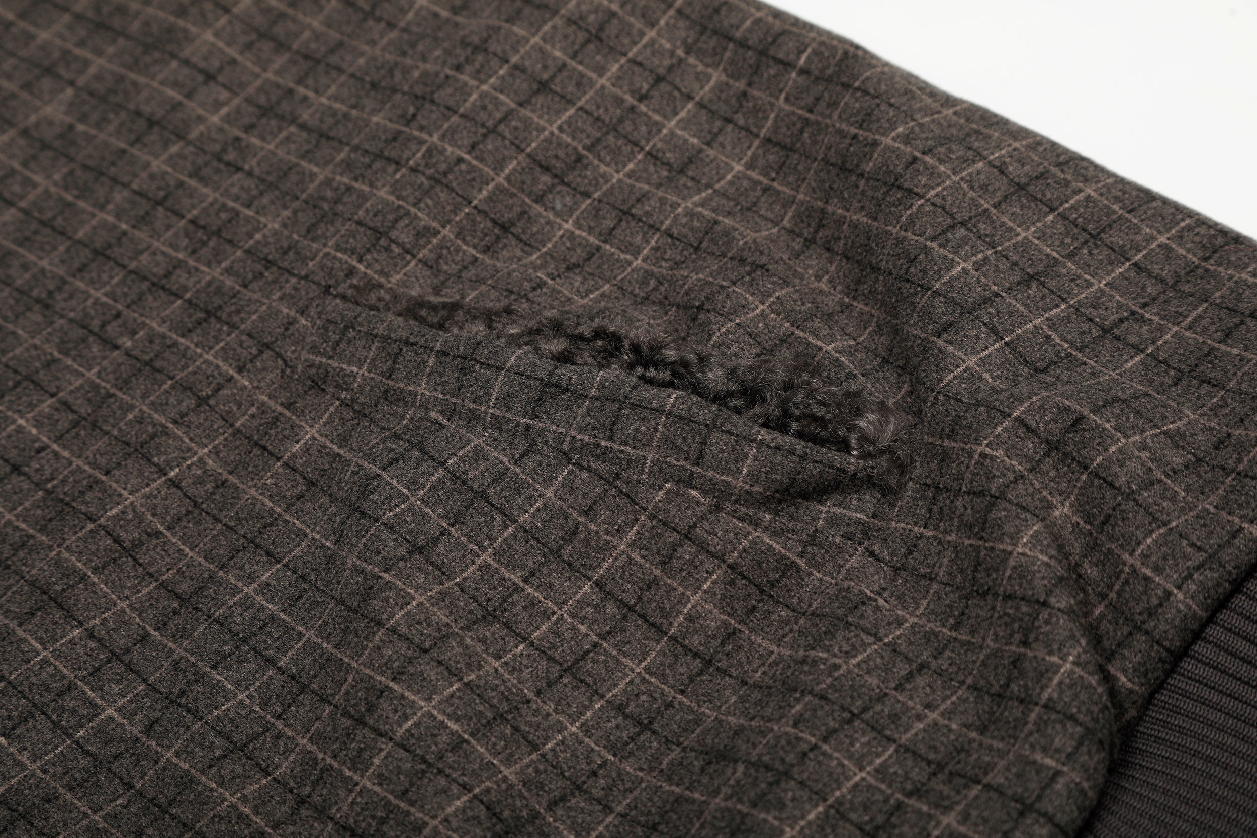Check Pattern Faux Fur Collar Bomber Jacket | Omirad