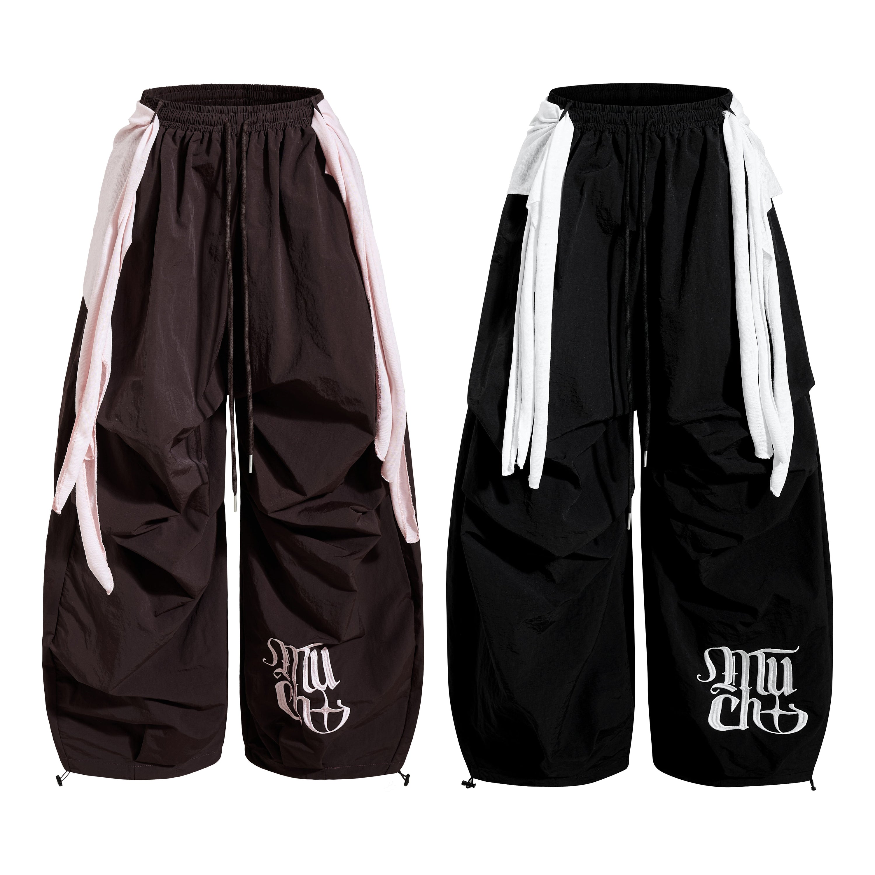 Omirad Layered Utility Wide-Leg Pants | Streetwear Nylon