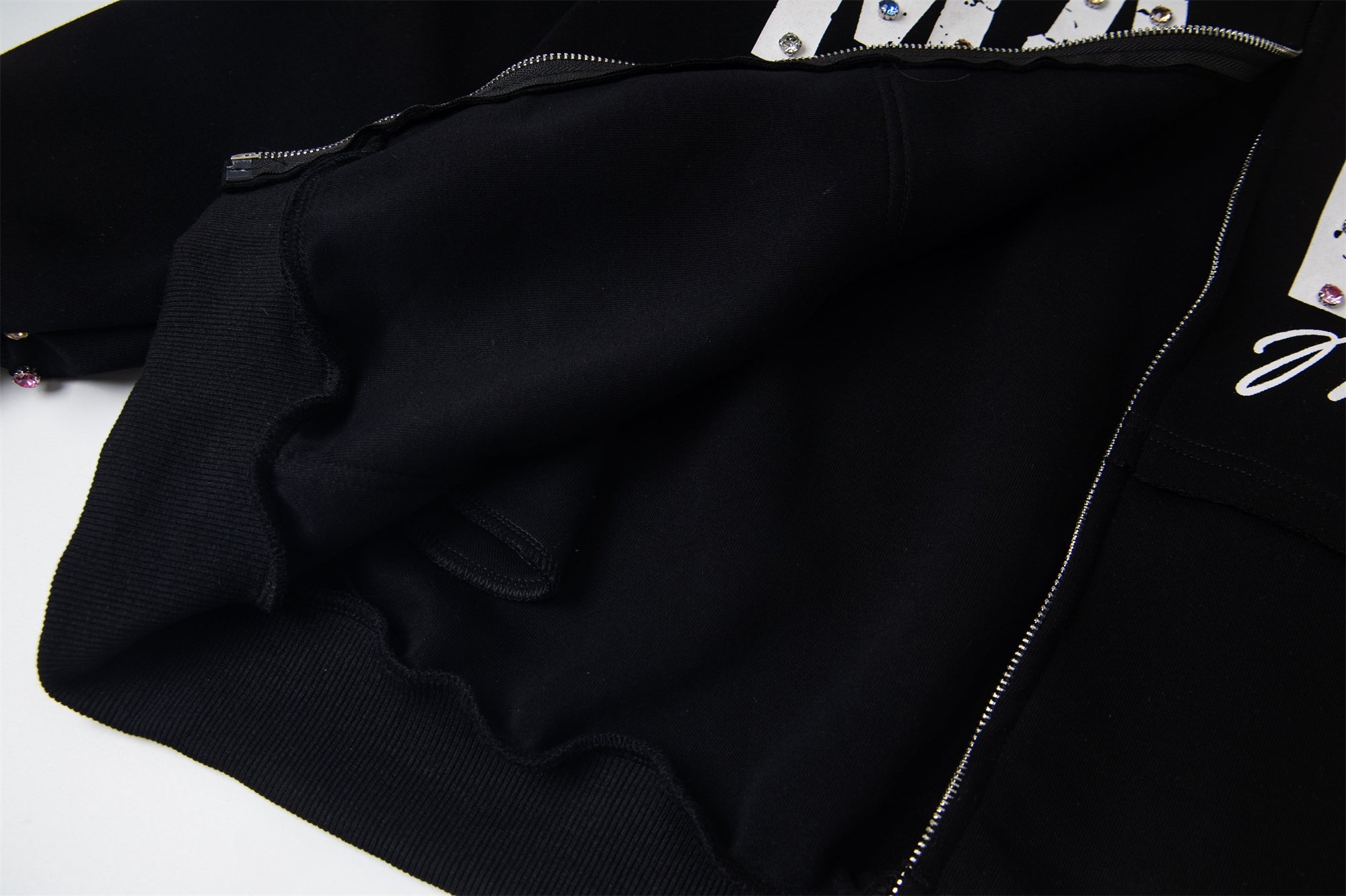 Omirad MAKE Studded Zip Hoodie | Oversized Streetwear