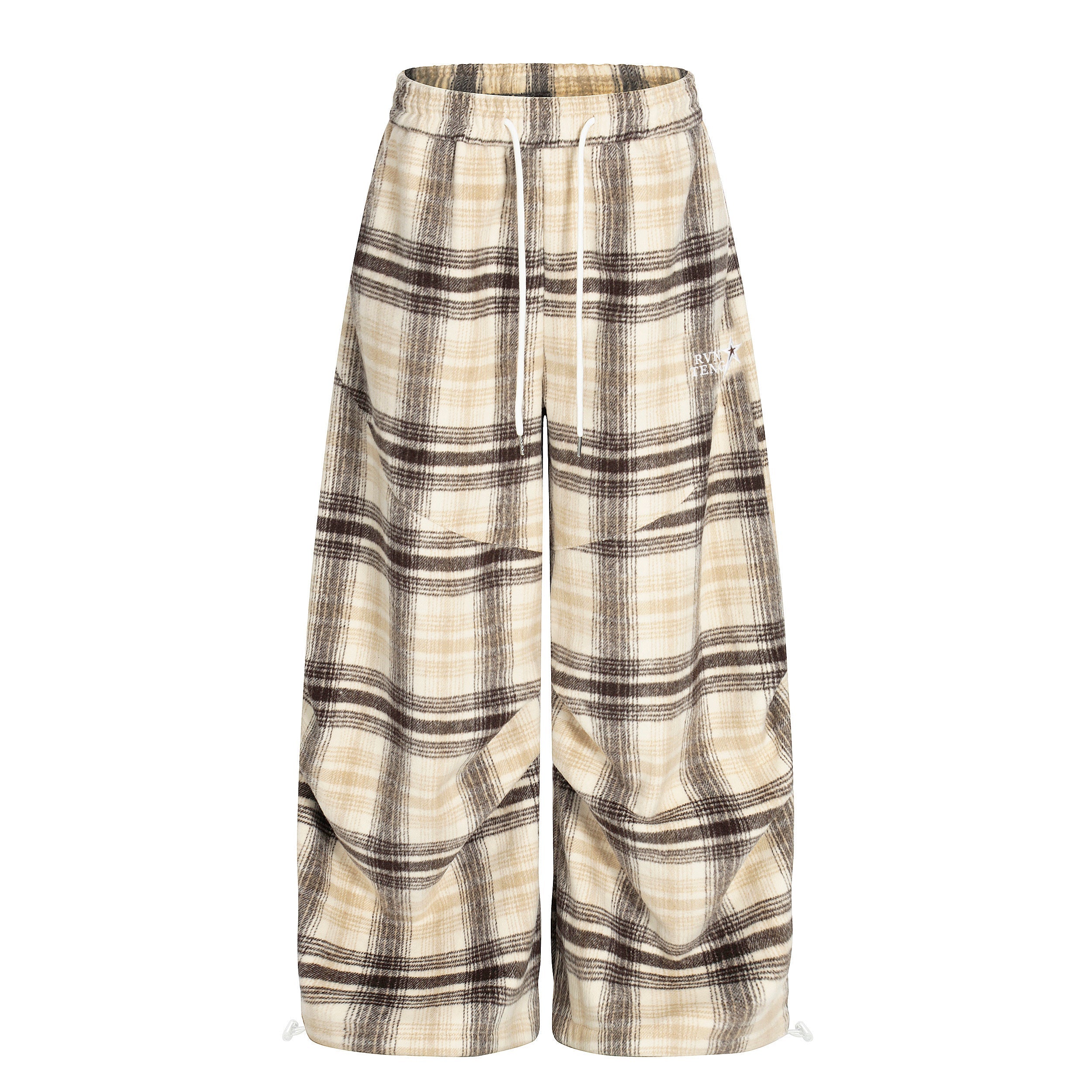 Omirad Plaid Wide-Leg Pants | Oversized Streetwear Fit