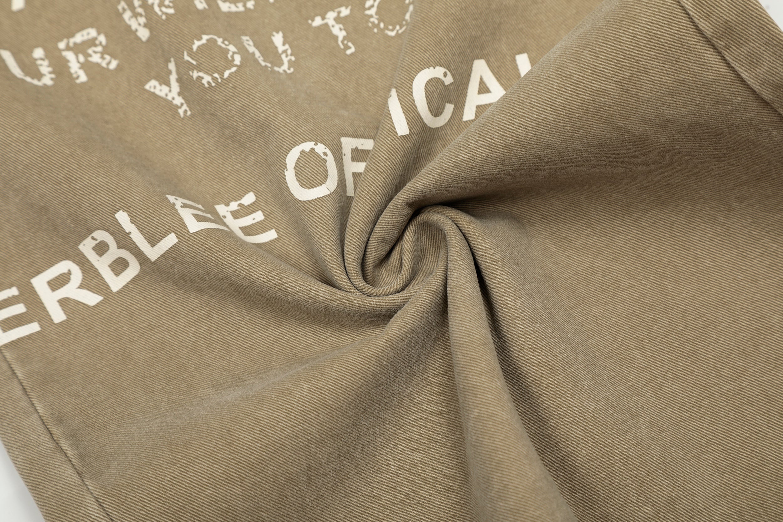 Omirad Text-Print Vintage Wide-Leg Pants | 100% Cotton